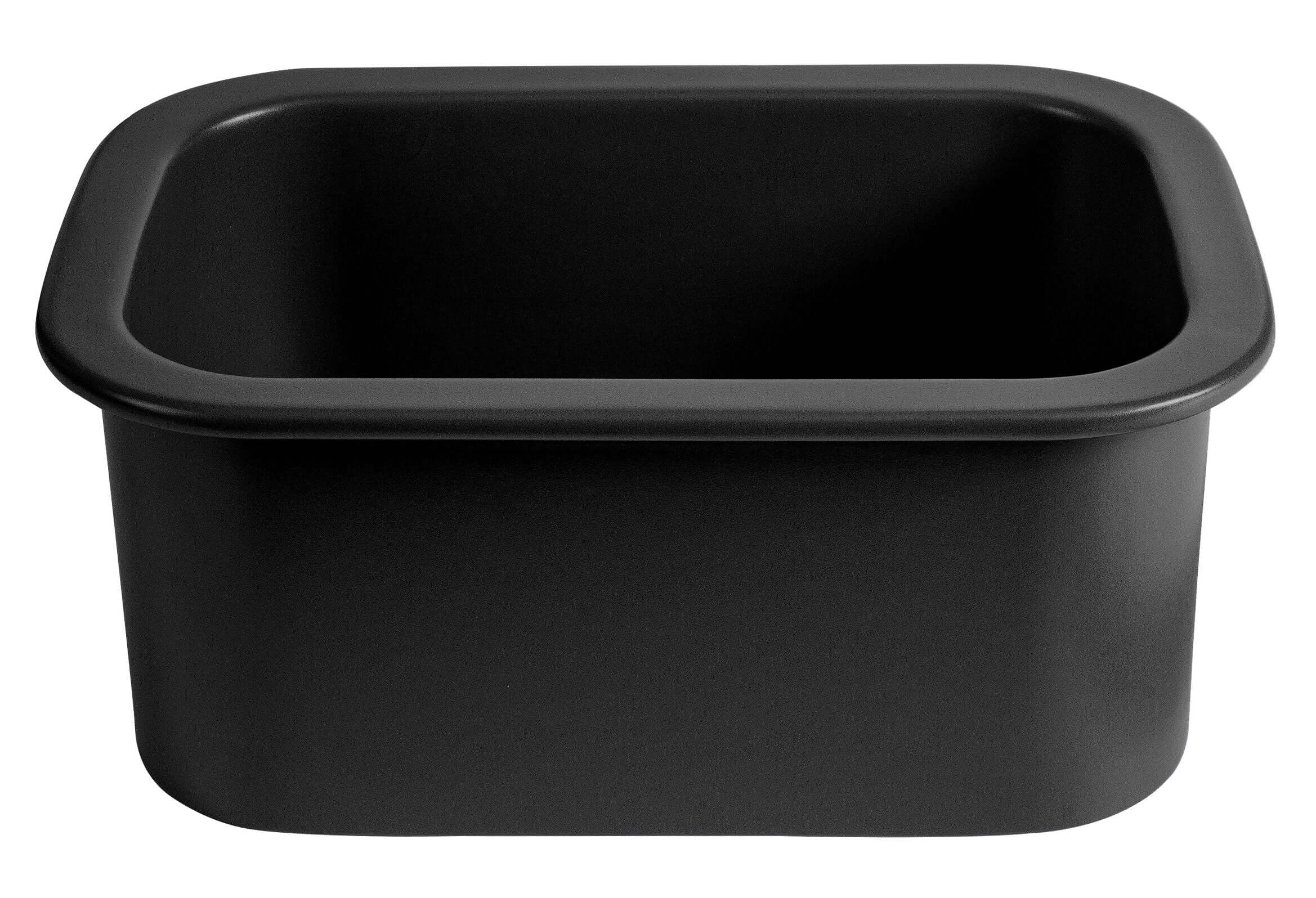 ALFI brand 19 rectangle fireclay bar/prep sink black matte product image