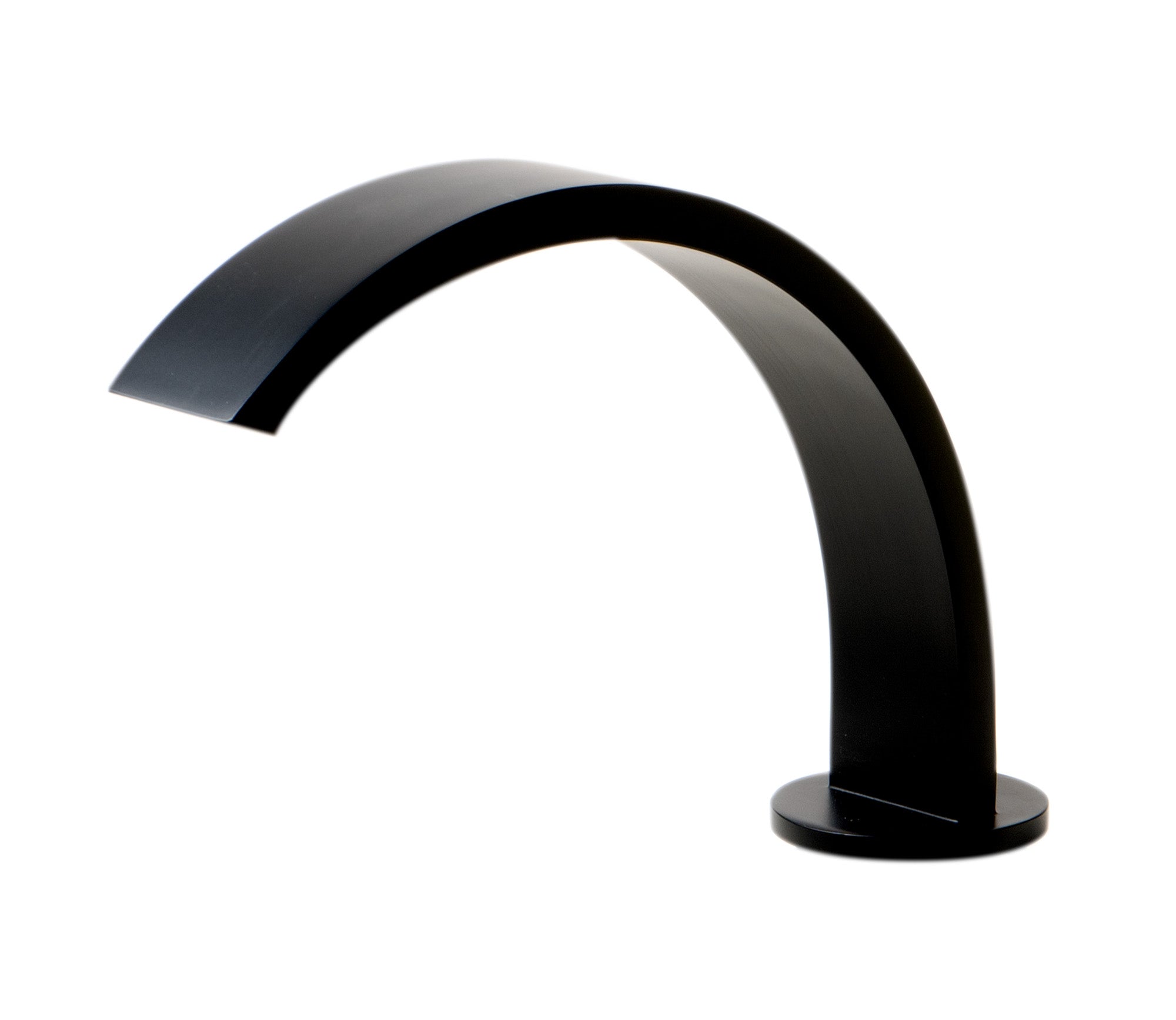 Alternative View of ALFI brand 1.2 GPM Cube Curved Spout Bathroom Faucet, Modern, Black Matte, AB1326-BM