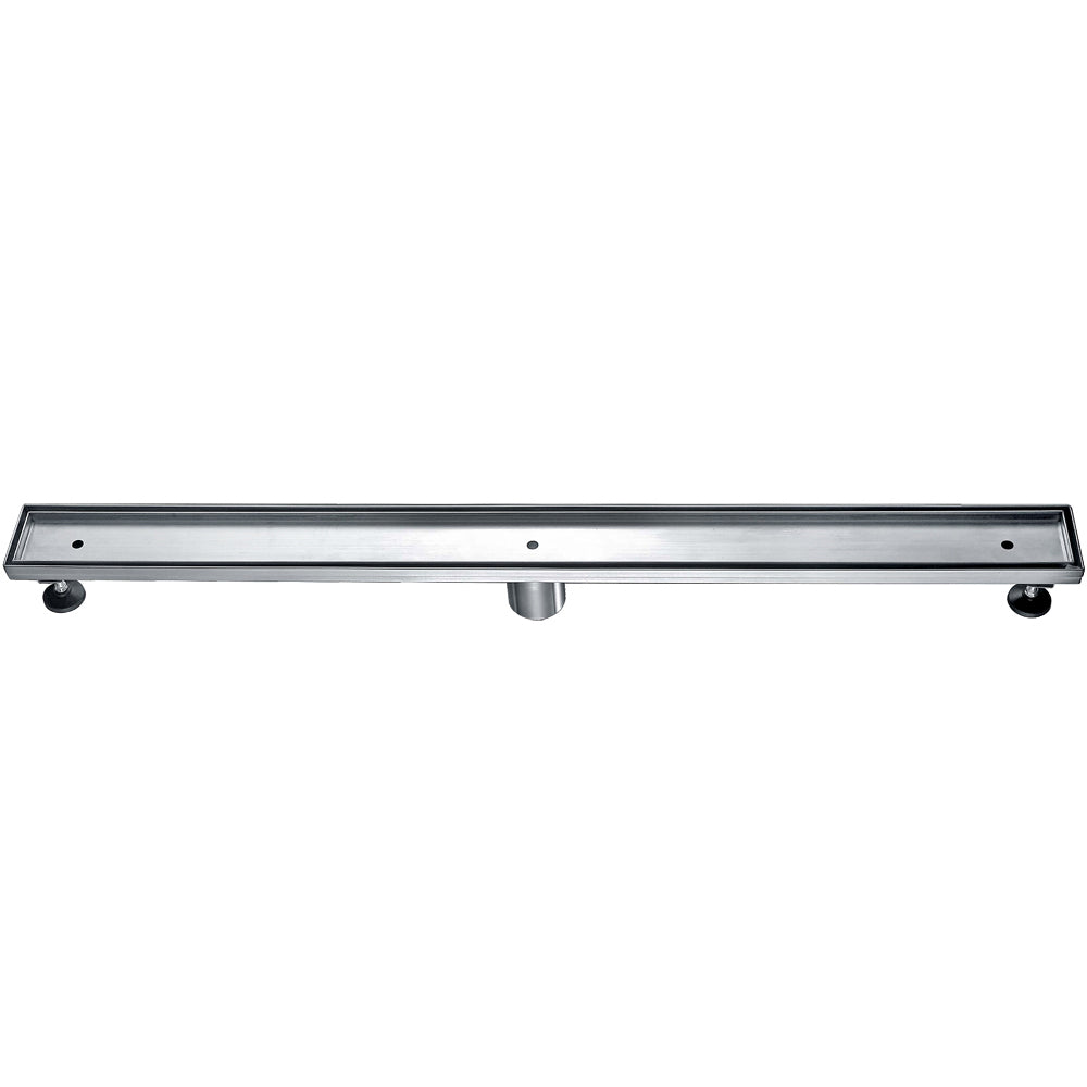 ALFI brand ABLD36A 36" Modern Stainless Steel Linear Shower Drain w/o Cover, Grey