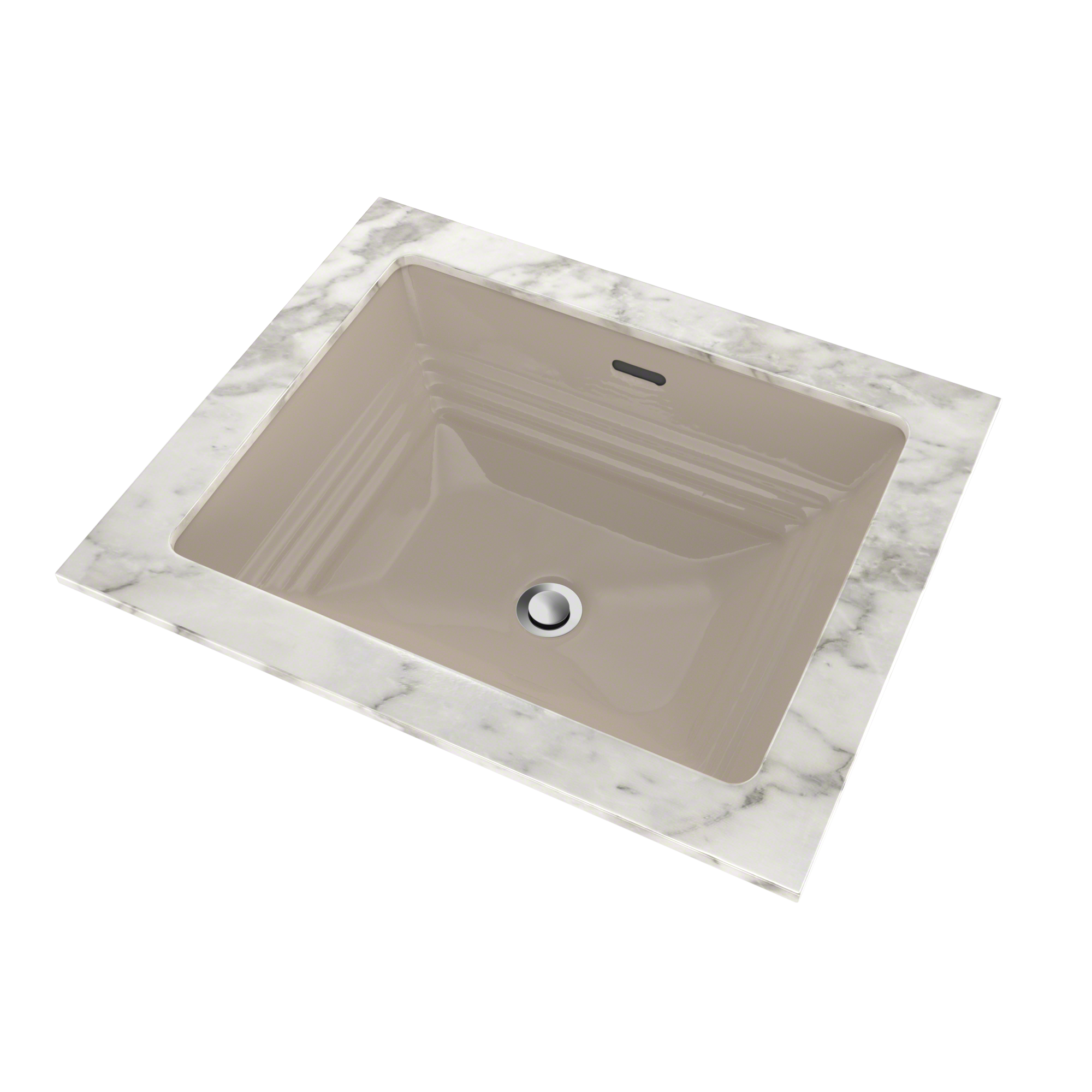 Alternate Image for TOTO Promenade Rectangular Undermount Bathroom Sink, Bone, Vitreous China, LT533#03