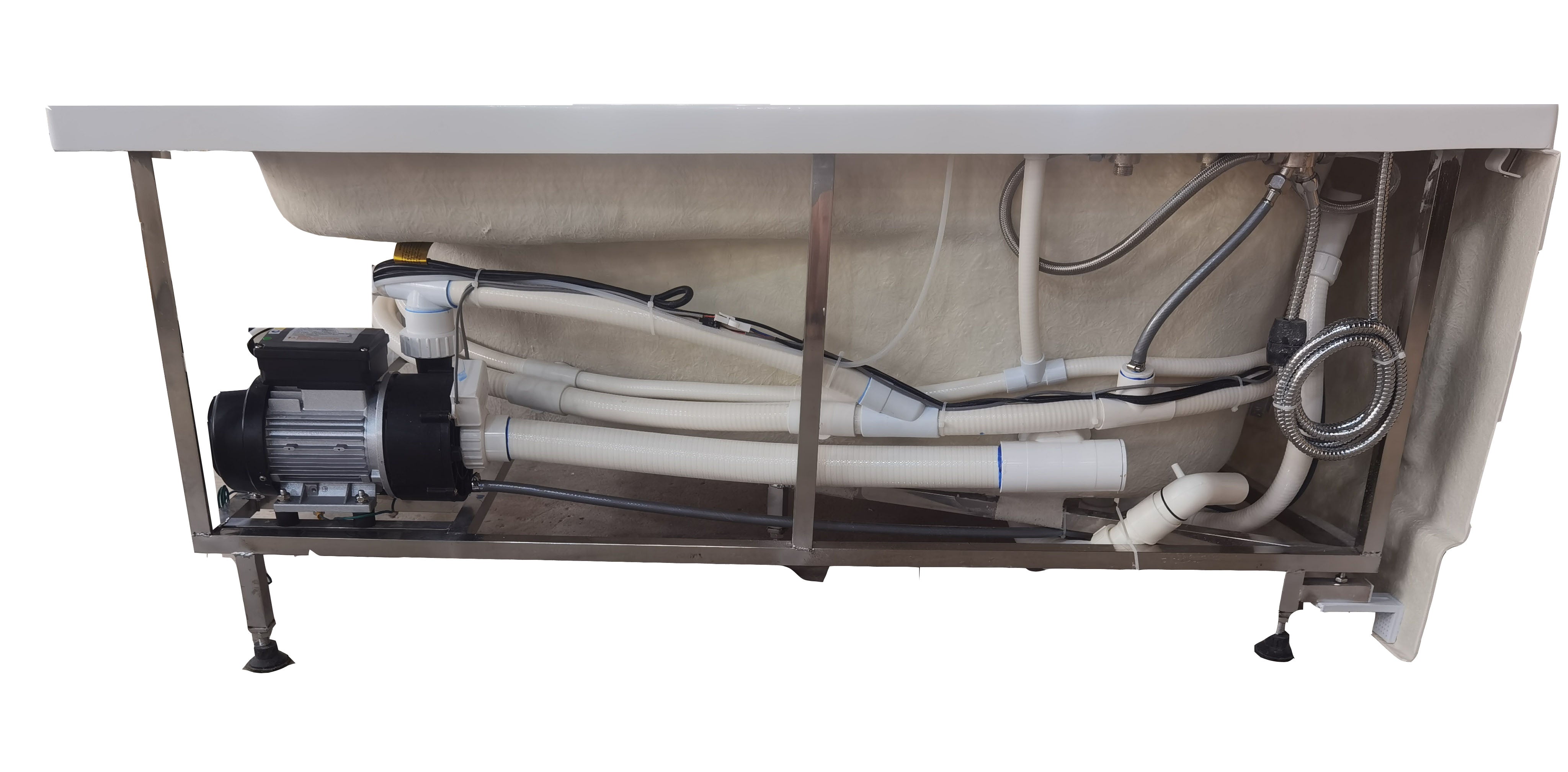 Alternate Image for Eago 59" Acrylic Corner Neo-angle Round Bathtub, White, AM161-L