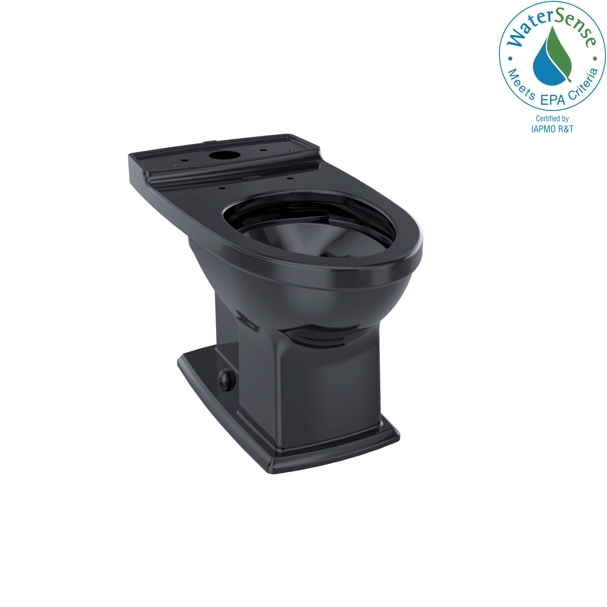 TOTO Connelly Universal Height Elongated Toilet Bowl, Ebony, Vitreous China, CT494CEF#51