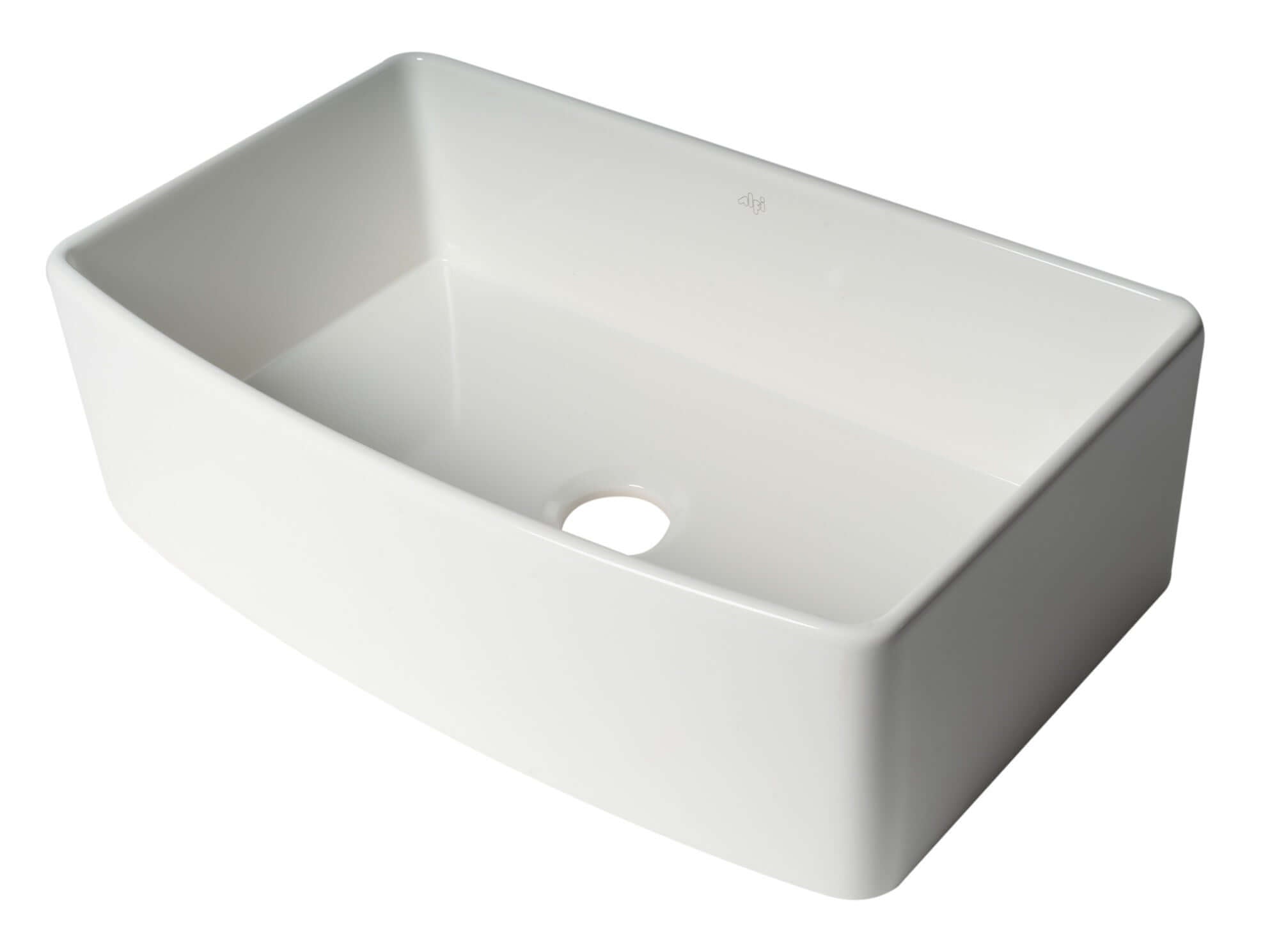 Alternate Image for ALFI brand 33" Fireclay Farmhouse Sink with Accessories, White, ABFC3320S-W