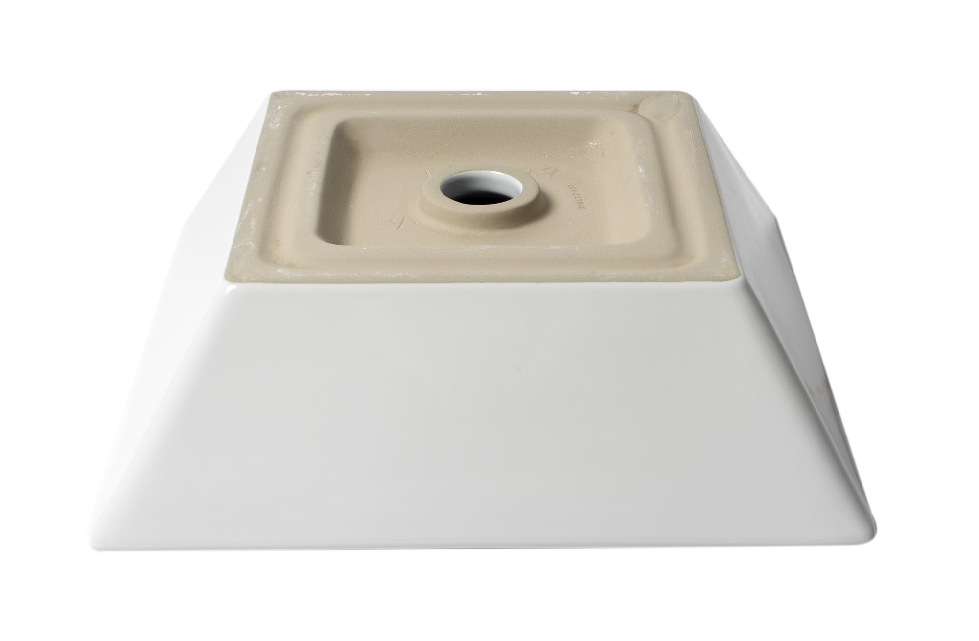 Alternate Image for ALFI brand 16.5" x 16.5" Square Above Mount Porcelain Bathroom Sink, White, No Faucet Hole, ABC912