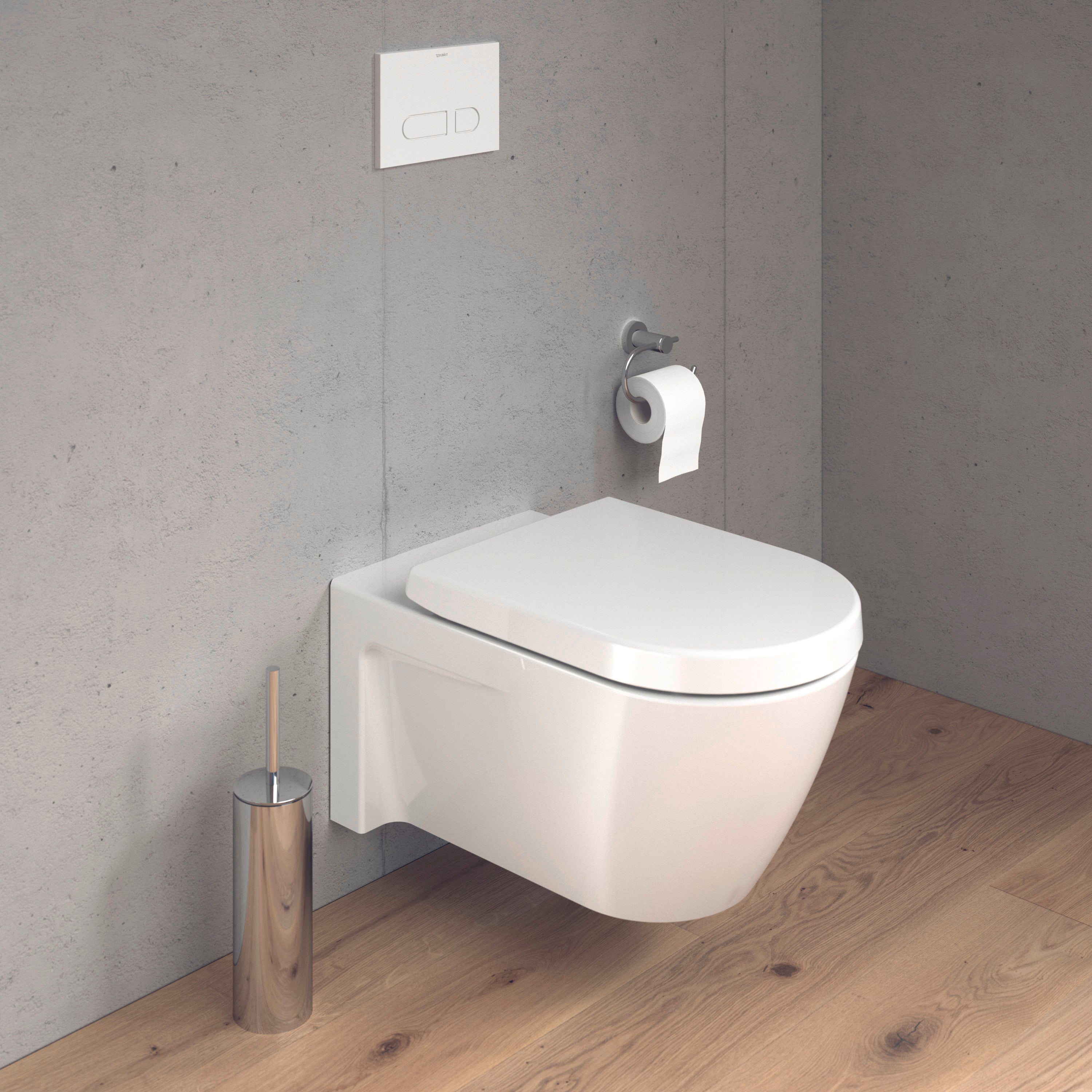 Starck 3 Elongated Slow Close Toilet Seat in White