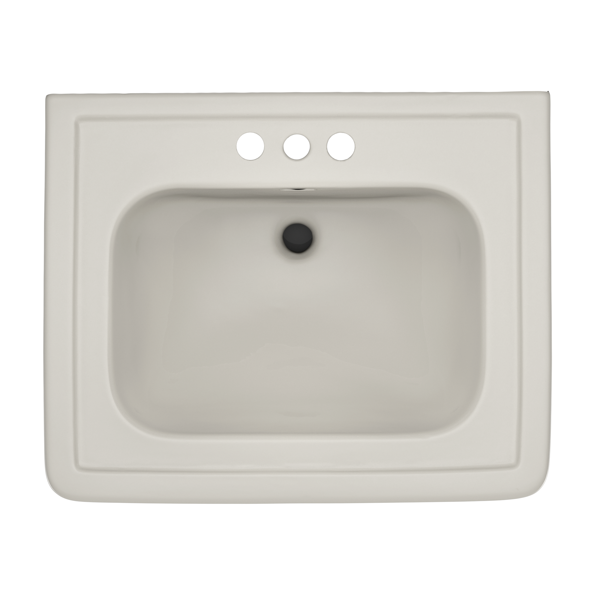 Alternate Image for TOTO Promenade 27-1/2" x 22-1/4" Rectangular Pedestal Bathroom Sink for 4 inch Center Faucets, Sedona Beige, Vitreous China, LPT530.4N#12