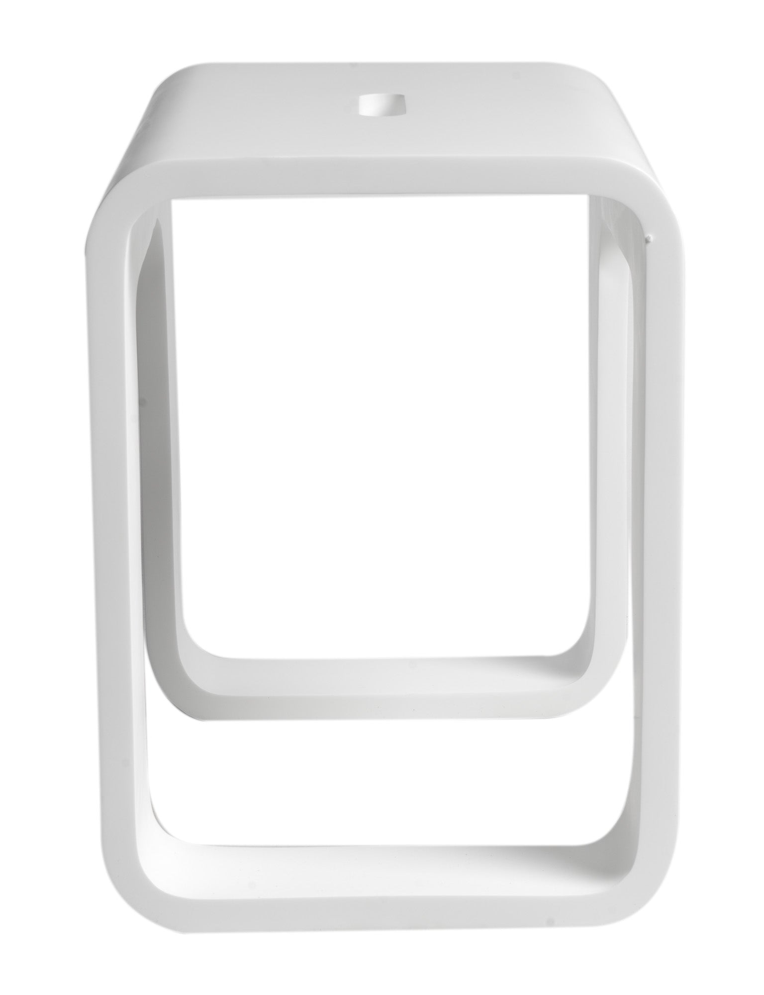 Alternate Image for ALFI brand ABST99 White Matte Solid Surface Resin Bathroom / Shower Stool
