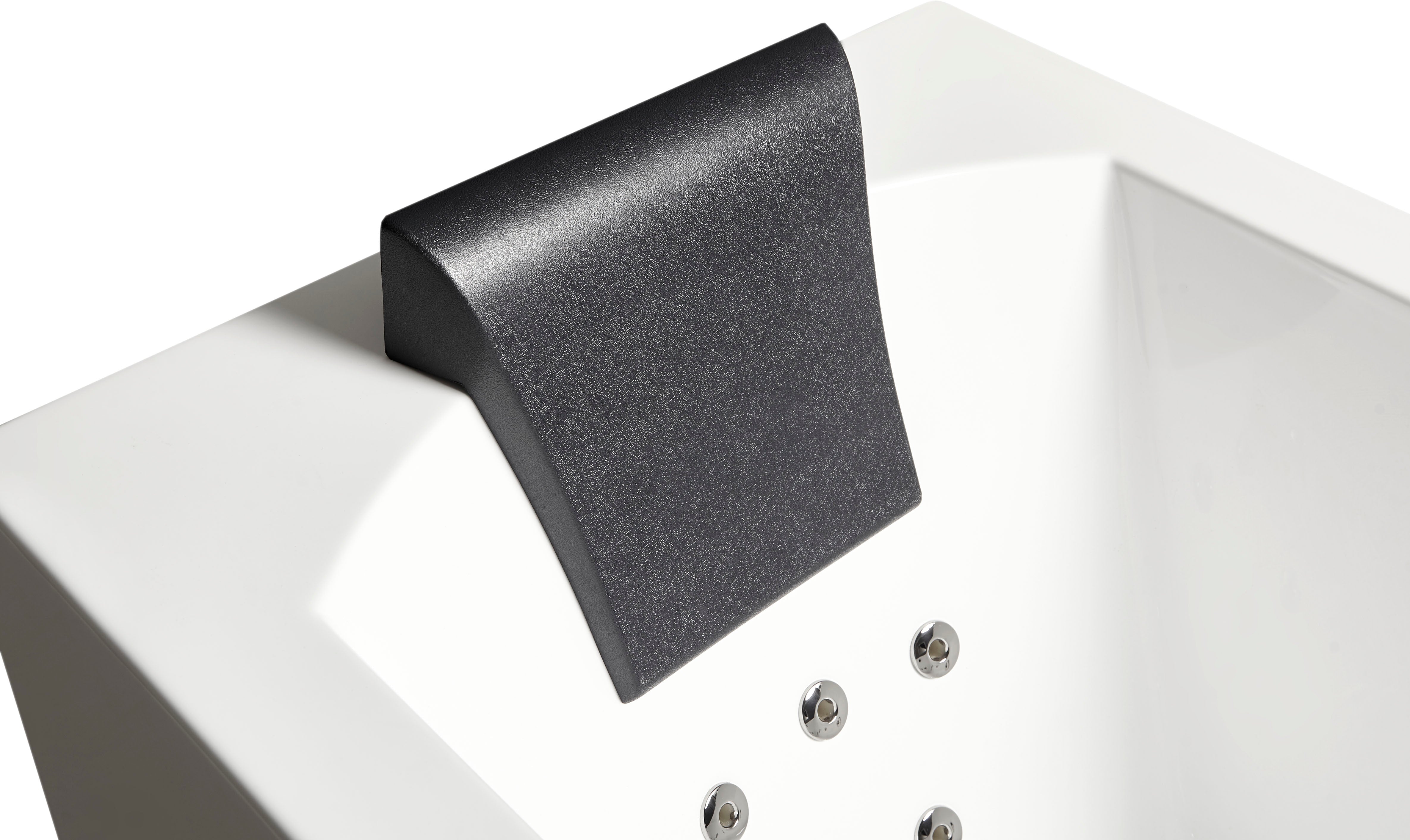 Alternate Image for Eago 71" Acrylic Corner Rectangle Bathtub with Fixtures, White, AM154ETL-R6