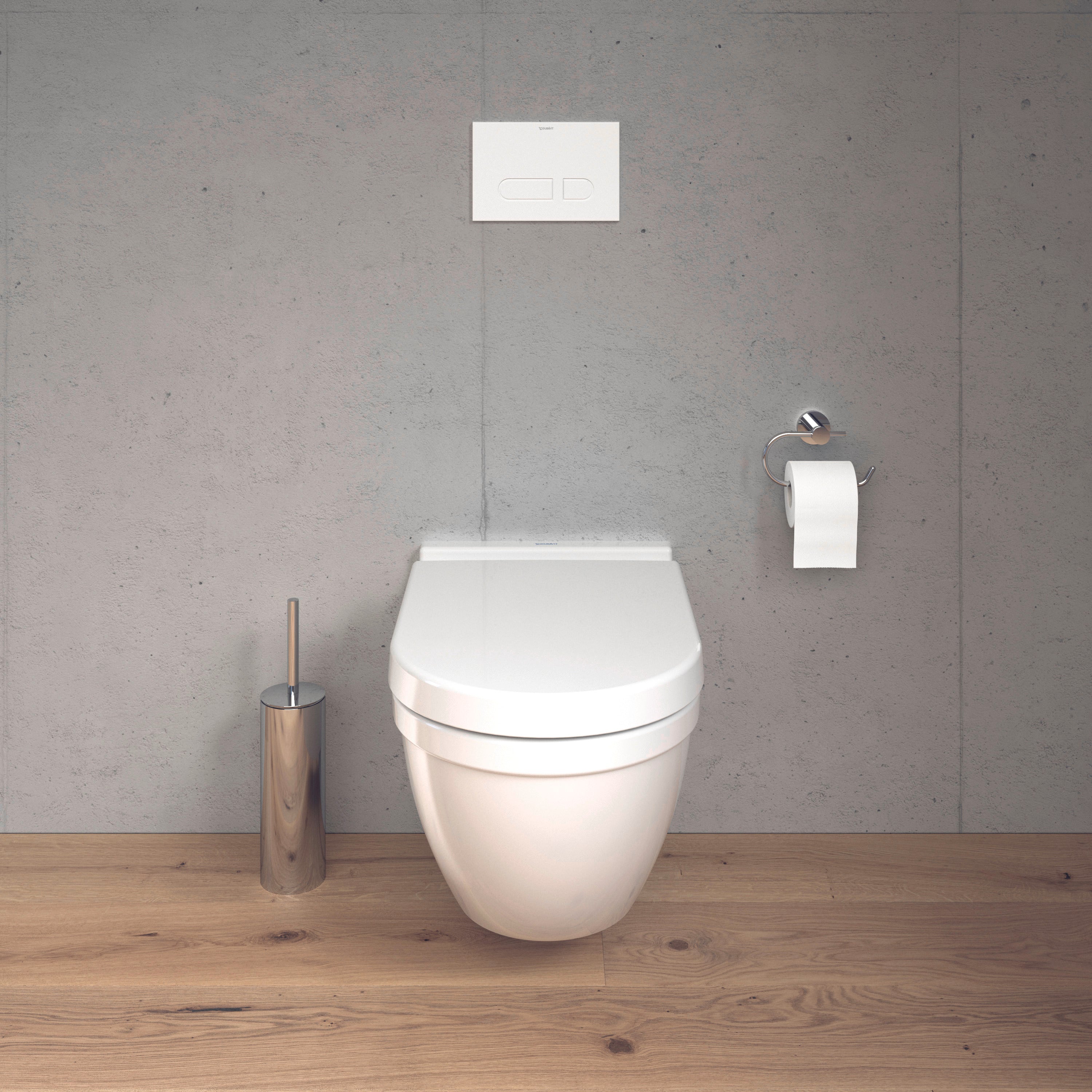 Starck 3 Elongated Slow Close Toilet Seat in White