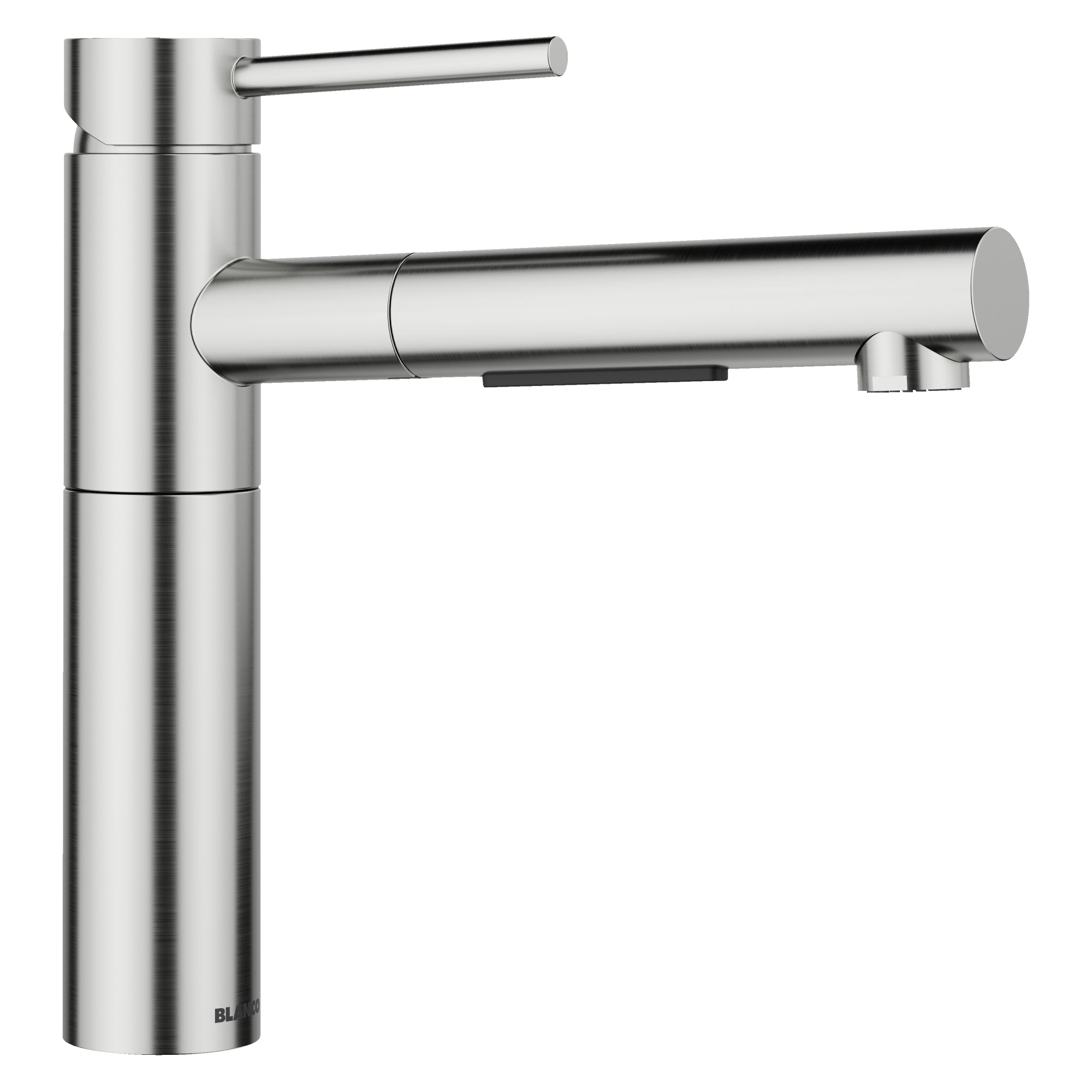 Alternate Image for Blanco Alta II Low Arc Pull-Out Kitchen Faucet, PVD Steel, 1.5 GPM, Brass, 527559