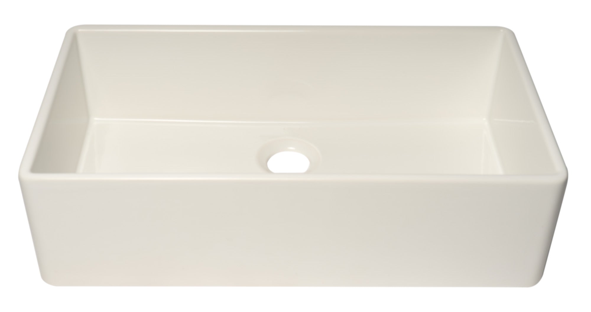 Alternate Image for ALFI brand 36" Fireclay Farmhouse Sink, White, AB536-W