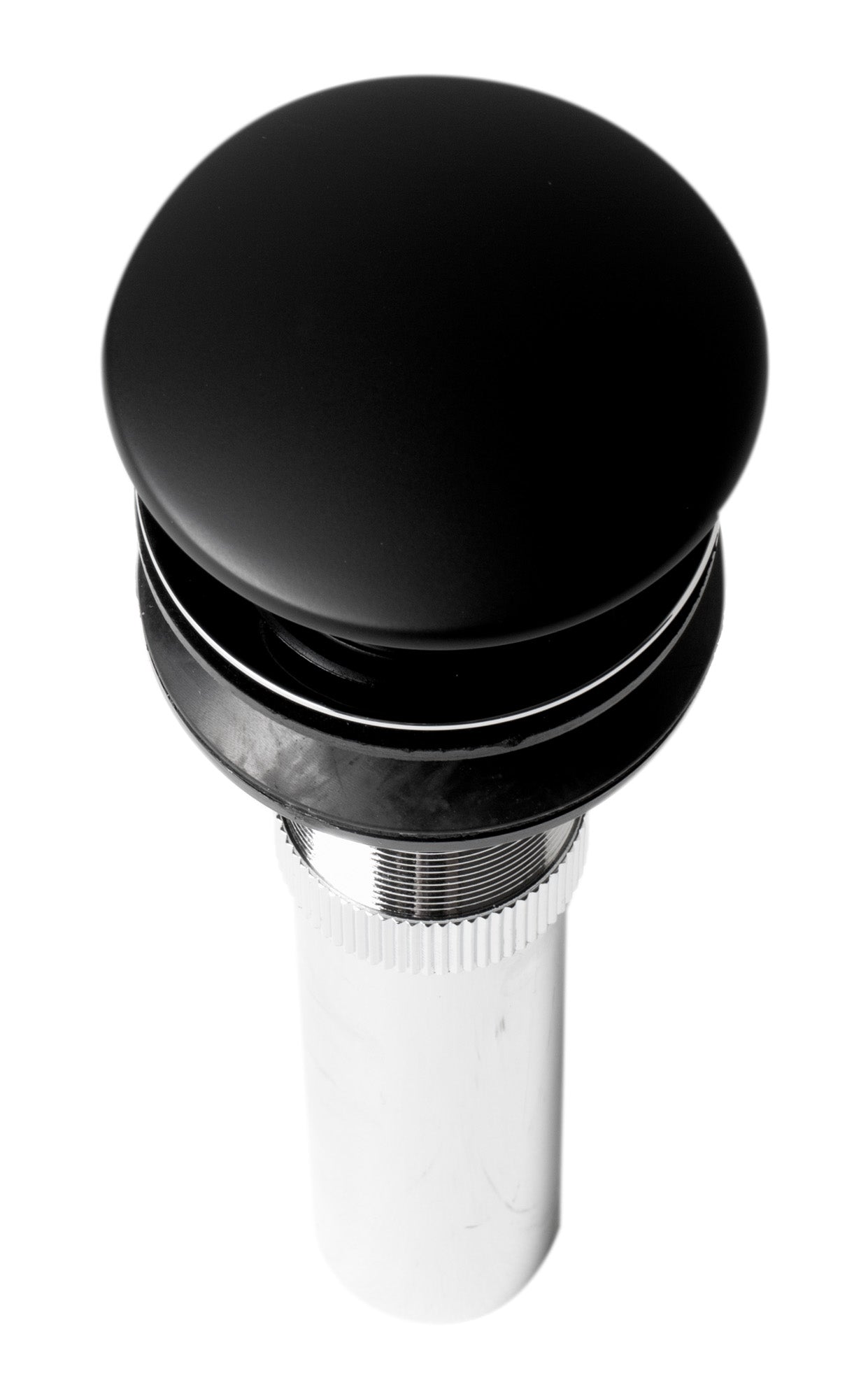 Alternate Image for ALFI brand Brass, AB9056-BM Black Matte Pop Up Drain with Overflow