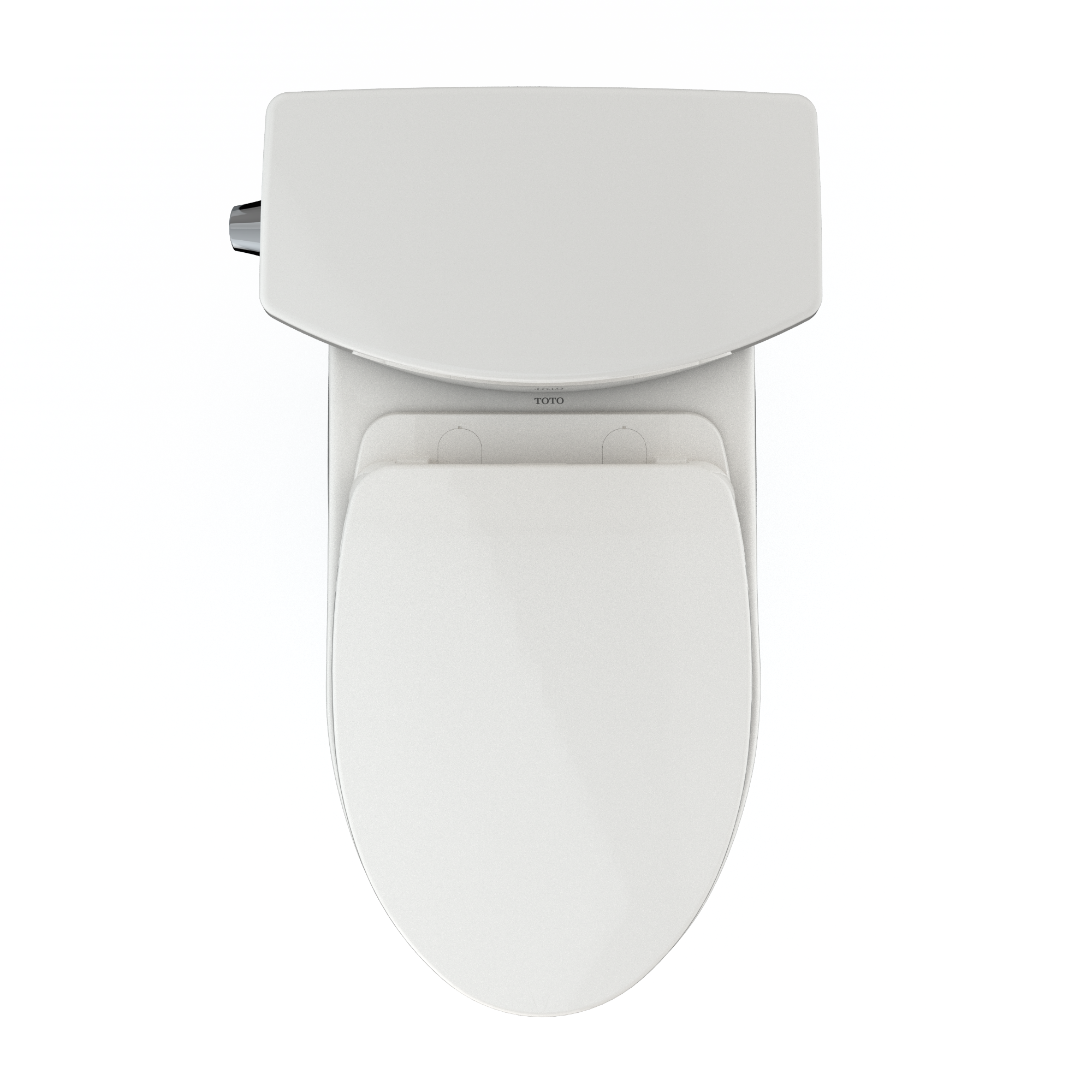 Alternate Image for TOTO Drake II 1G Two-Piece Elongated 1.0 GPF Universal Height Toilet with CEFIONTECT and SS124 SoftClose Seat, WASHLET+ Ready, Colonia White, Vitreous China|Plastic, Colonial White, MS454124CUFG#11