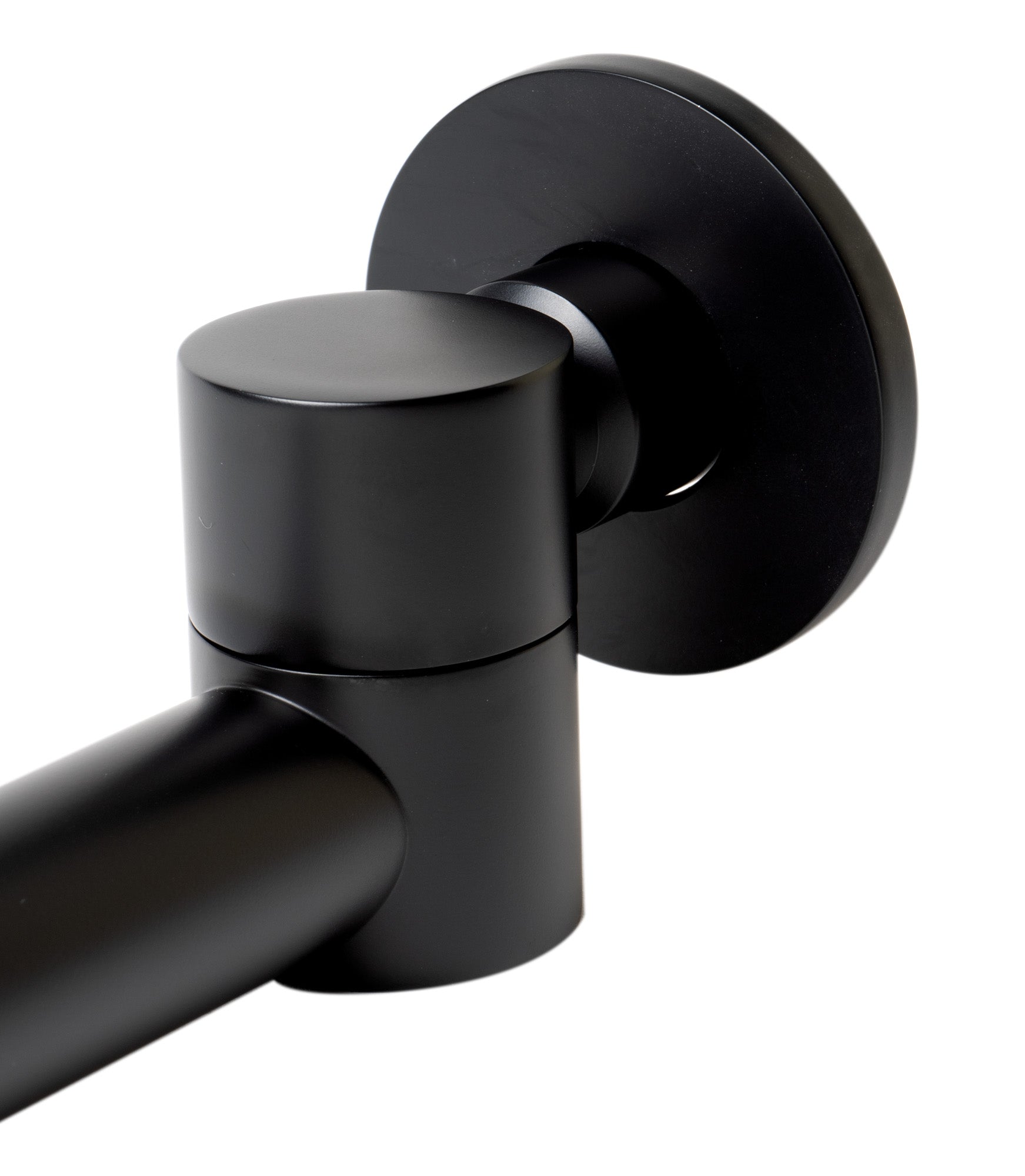 Alternate Image for ALFI brand Brass, AB6601-BM Black Matte Round Foldable Tub Spout