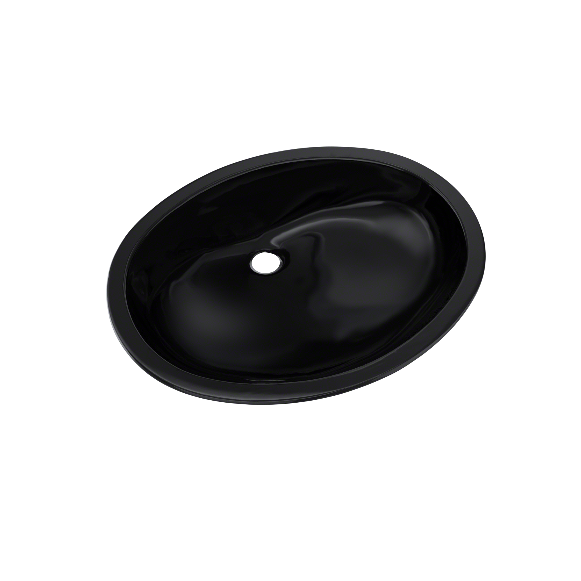 TOTO Dantesca Oval Undermount Bathroom Sink, Ebony, Vitreous China, LT597#51