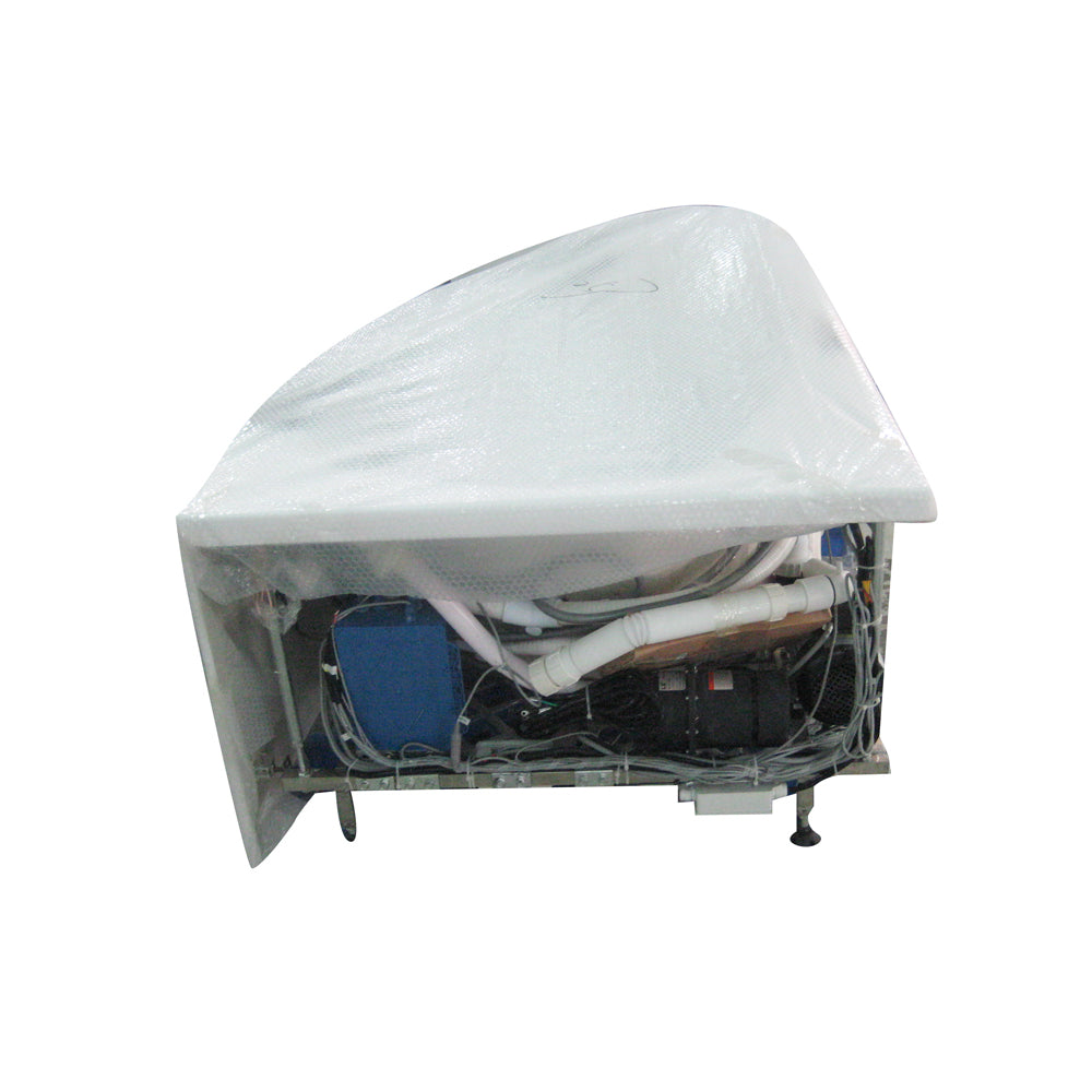 Alternate Image for Eago 59" Acrylic Corner Neo-angle Round Bathtub, White, AM198ETL-L
