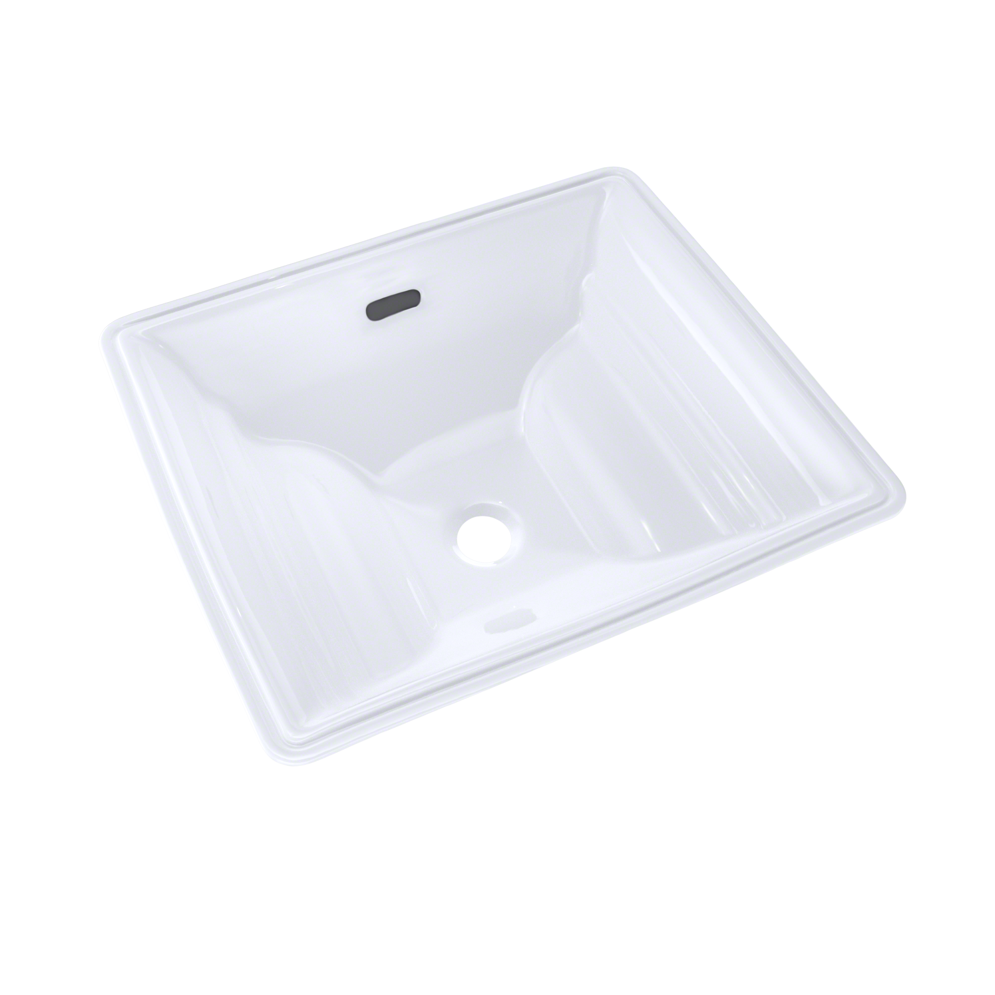 TOTO Aimes Rectangular Undermount Bathroom Sink with CEFIONTECT, Cotton White, Vitreous China, LT626G#01