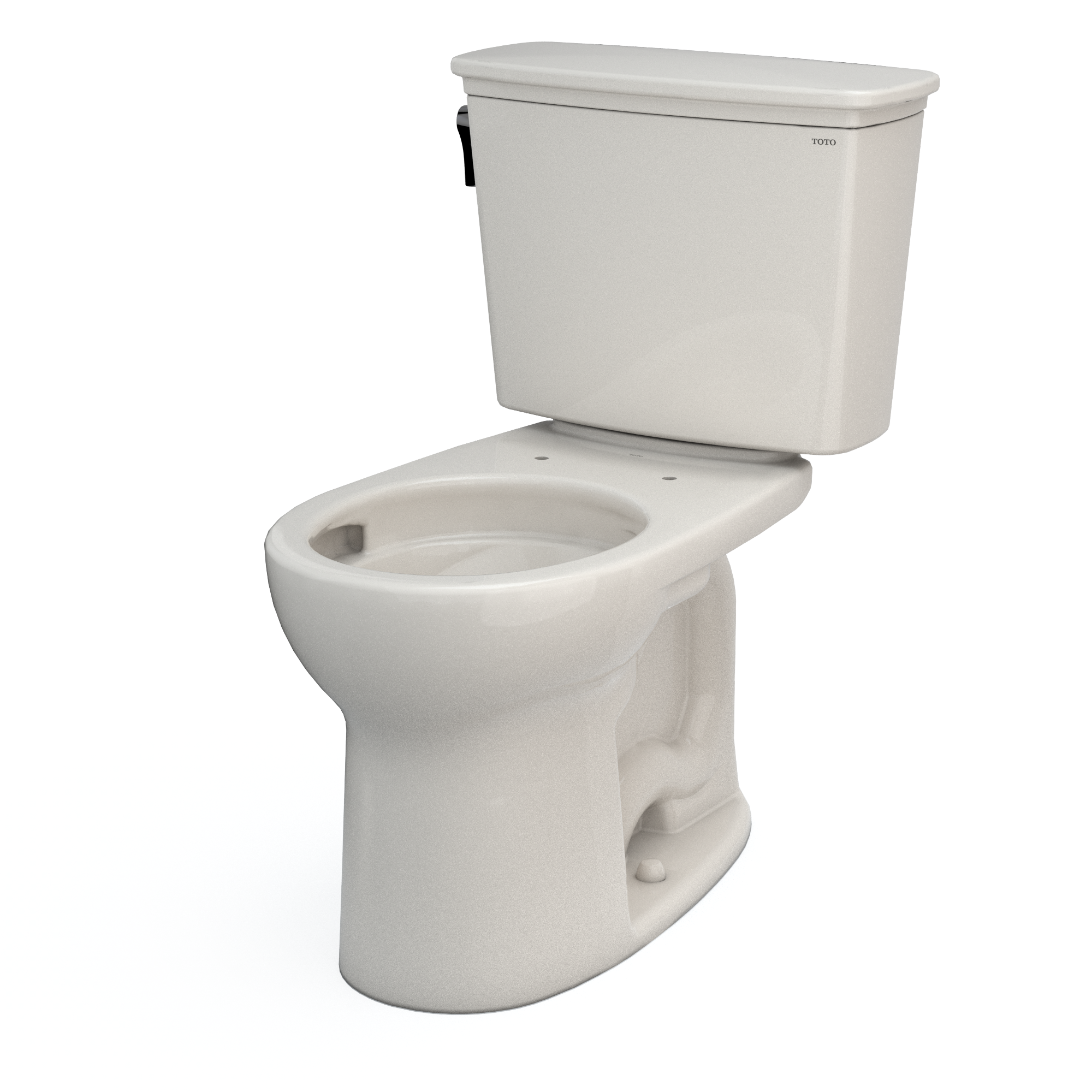 Alternate Image for TOTO Drake Transitional Two-Piece Round 1.28 GPF Universal Height TORNADO FLUSH Toilet with CEFIONTECT, Sedona Beige, Vitreous China, CST785CEFG#12