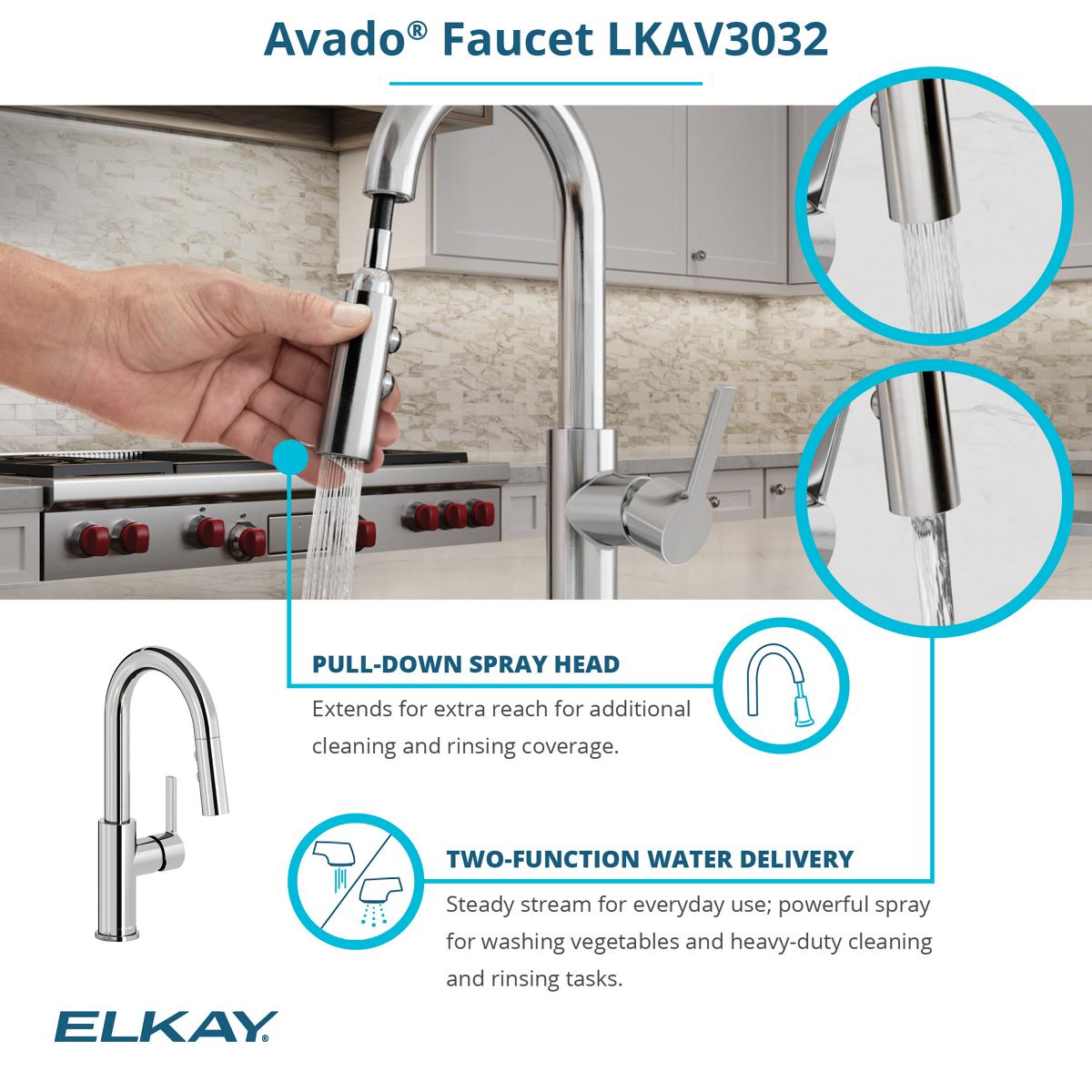 Alternate Image for Elkay Crosstown 14" Rectangular Stainless Steel Bar/Prep Sink with Faucet, Polished Satin, 18 Gauge, ECTRU12179TFCBC