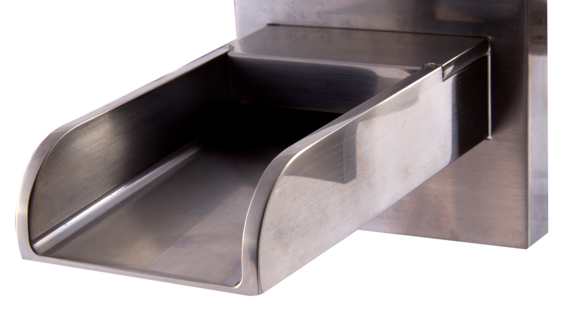 Alternate Image for ALFI Brushed Nickel Widespread Wall Mounted Modern Waterfall Bathroom Faucet, AB1796-BN