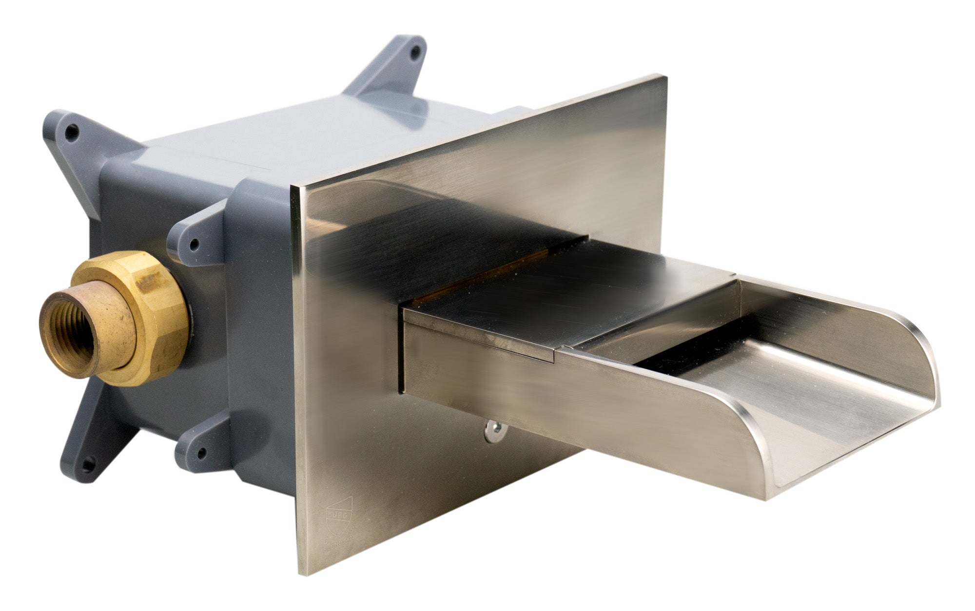 Alternate Image for ALFI brand Brass, AB5901-BN Brushed Nickel Waterfall Tub Filler