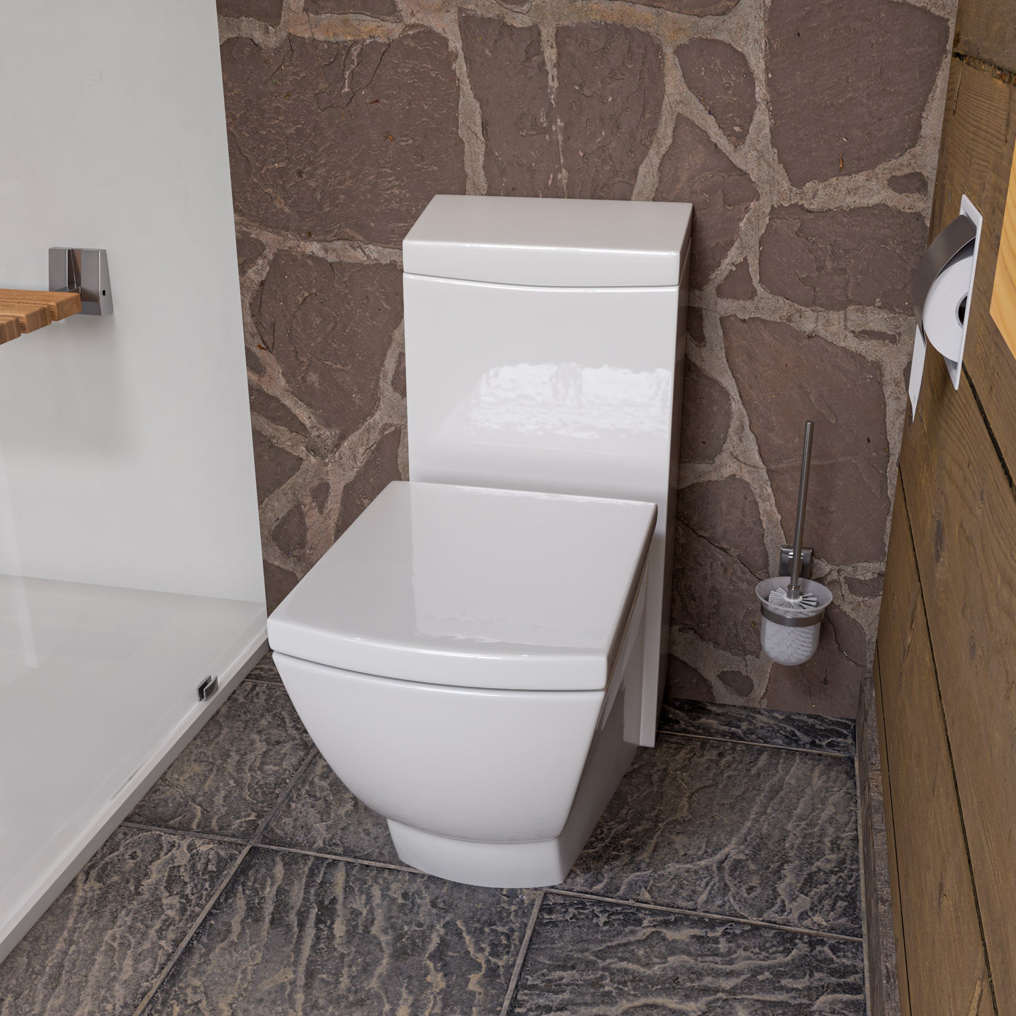 EAGO Porcelain, White, TB336 ONE PIECE HIGH EFFICIENCY LOW FLUSH CERAMIC TOILET