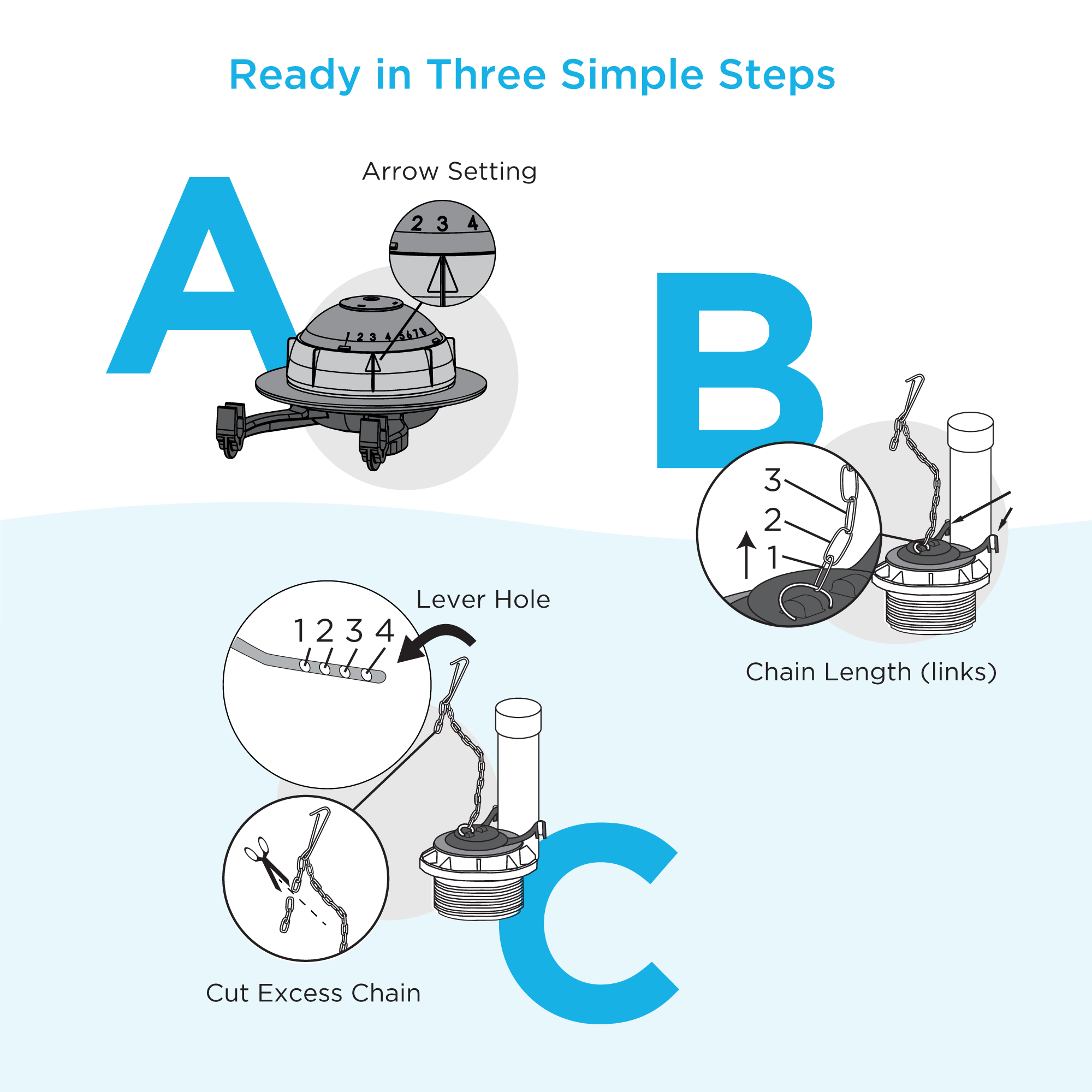 Alternate Image for TOTO Replacement Flapper for Select TOTO 3 Inch Flush Valve Tanks, Plastic|Rubber, THU500S