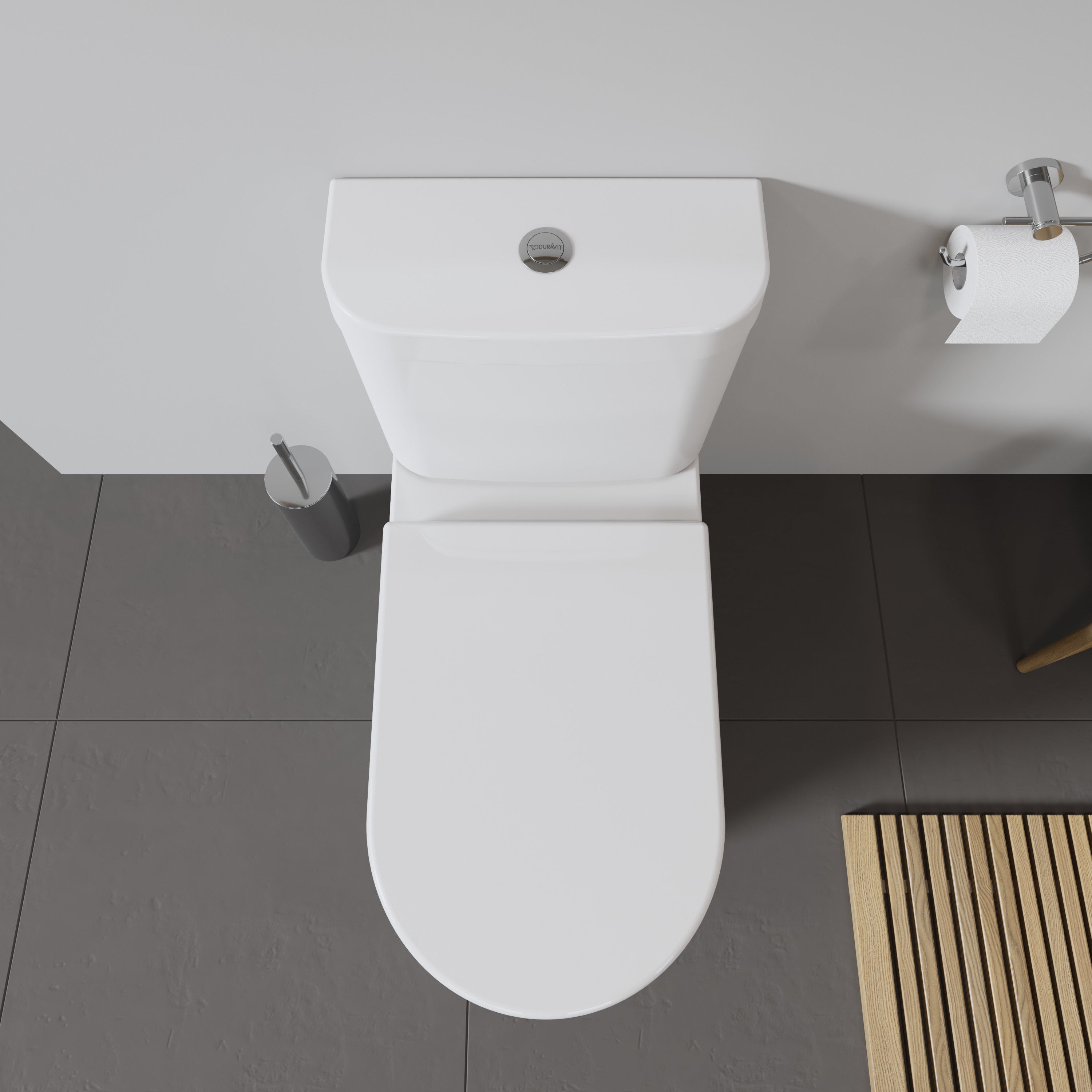 Starck 3 Elongated Slow Close Toilet Seat in White