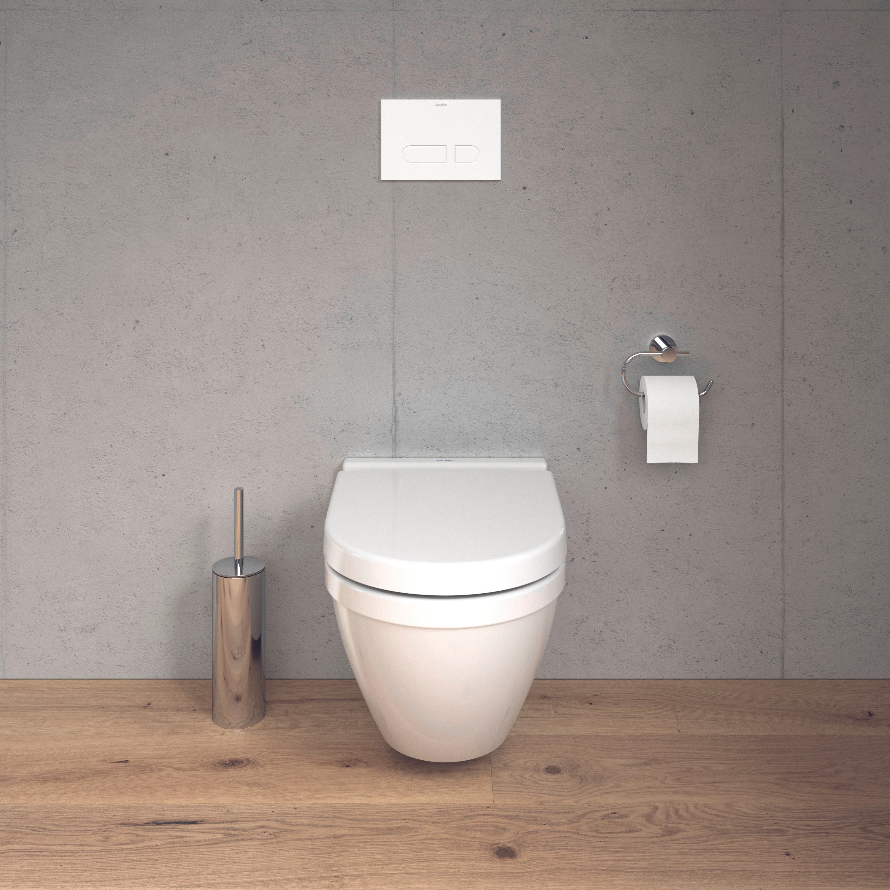 Starck 3 Elongated Slow Close Toilet Seat in White