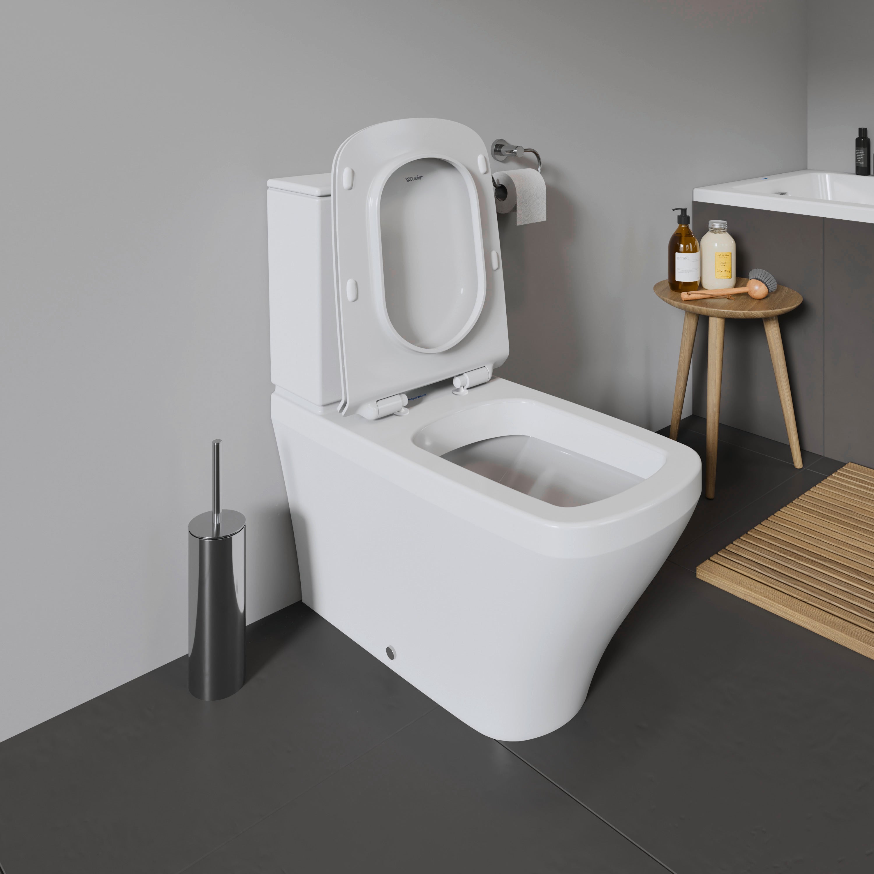 DuraStyle Elongated Slow Close Toilet Seat in White