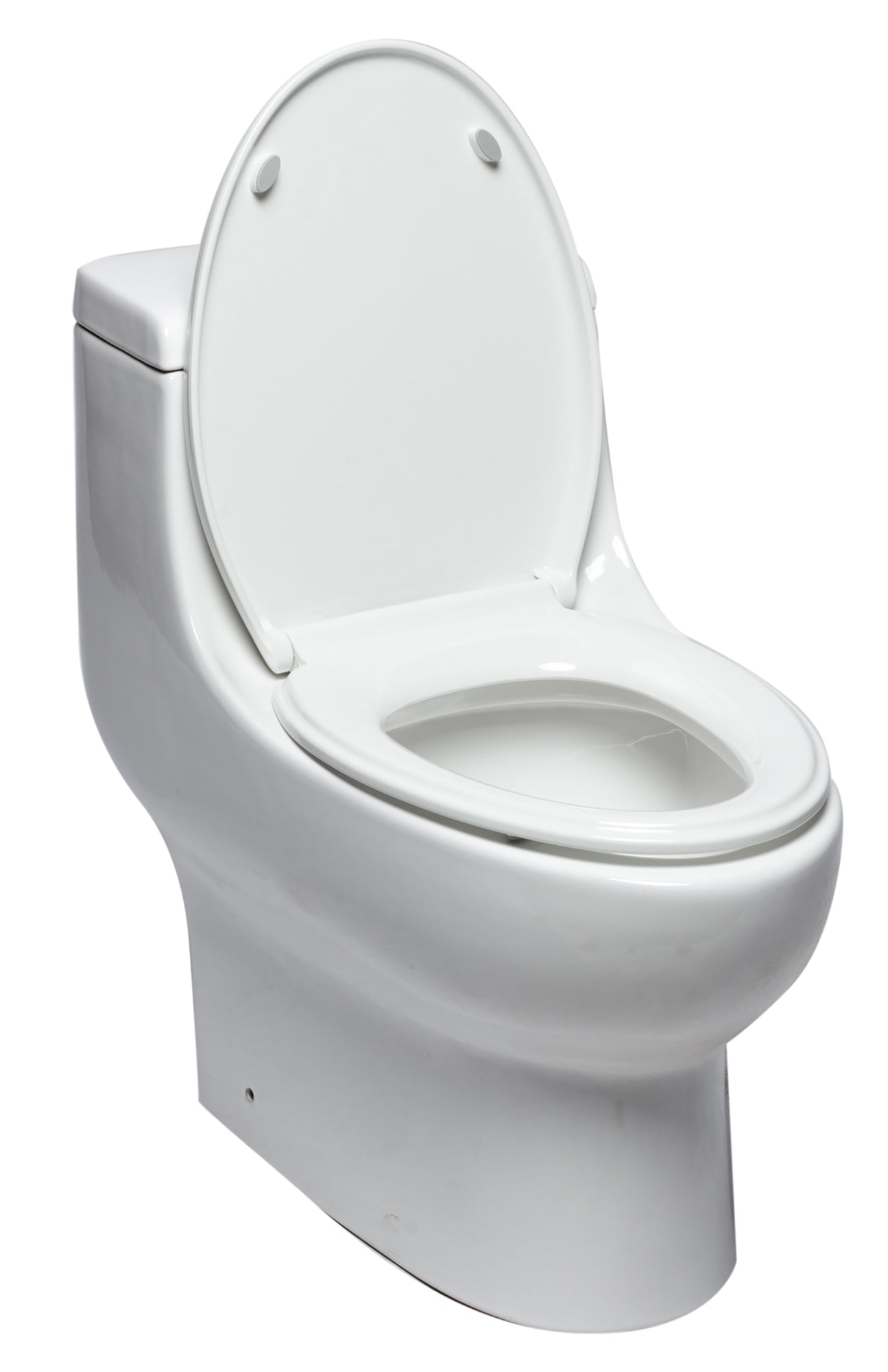Alternate Image for EAGO Plastic, White, R-358SEAT Replacement Soft Closing Toilet Seat for TB358