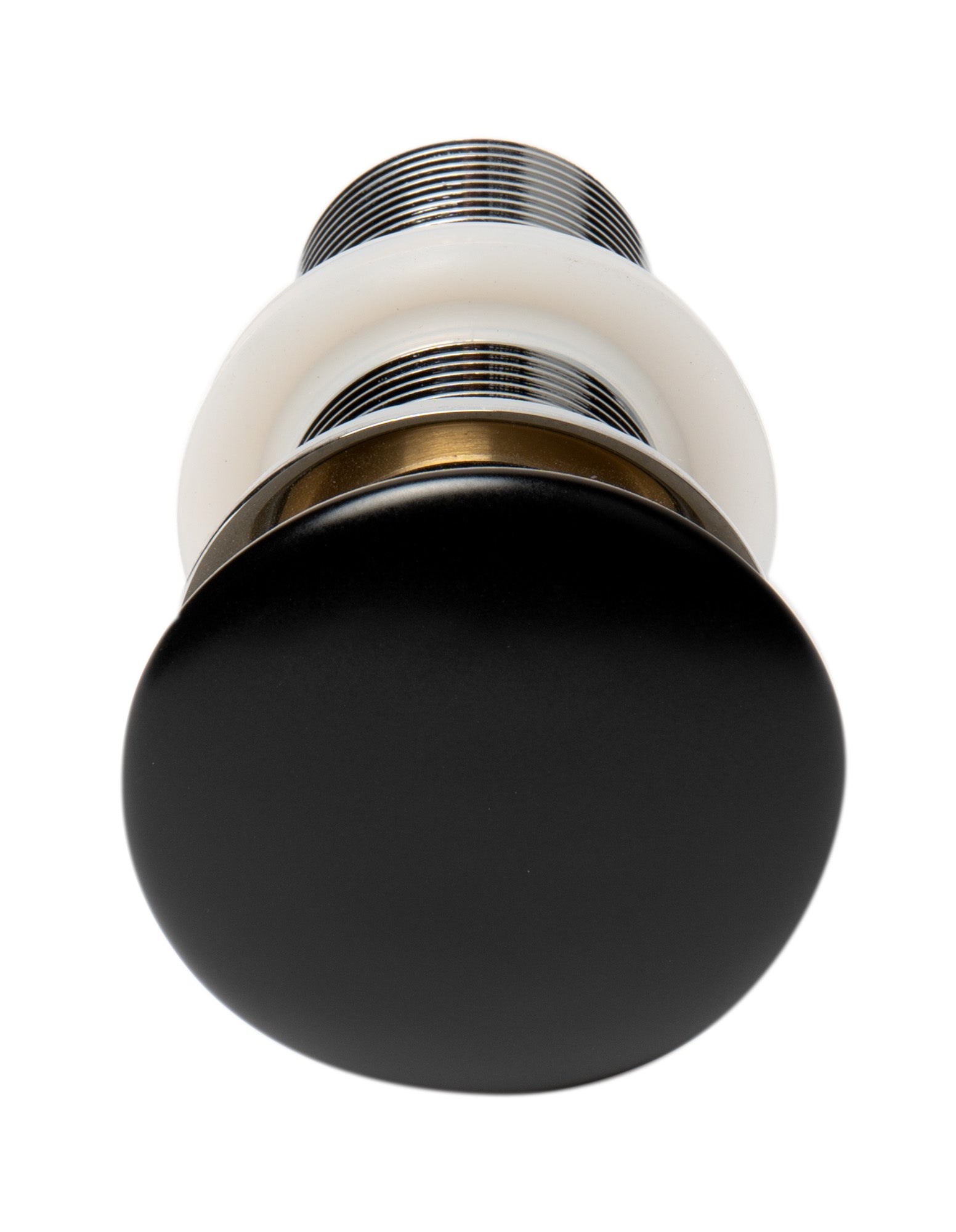 Alternate Image for ALFI brand Brass, AB8055-BM Black Matte Ceramic Mushroom Top Pop Up Drain for Sinks without Overflow