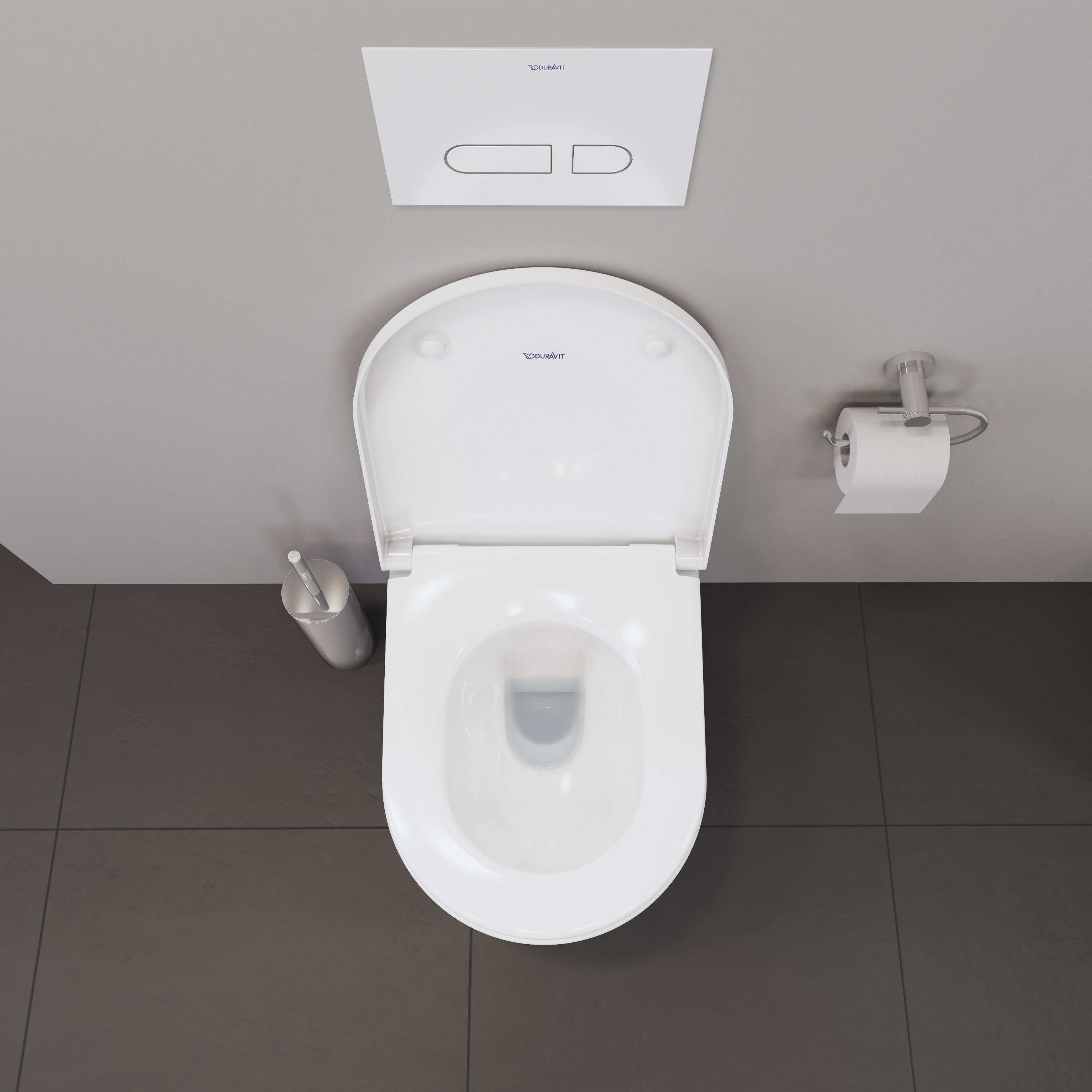 D-Neo Round Slow Close Toilet Seat in White