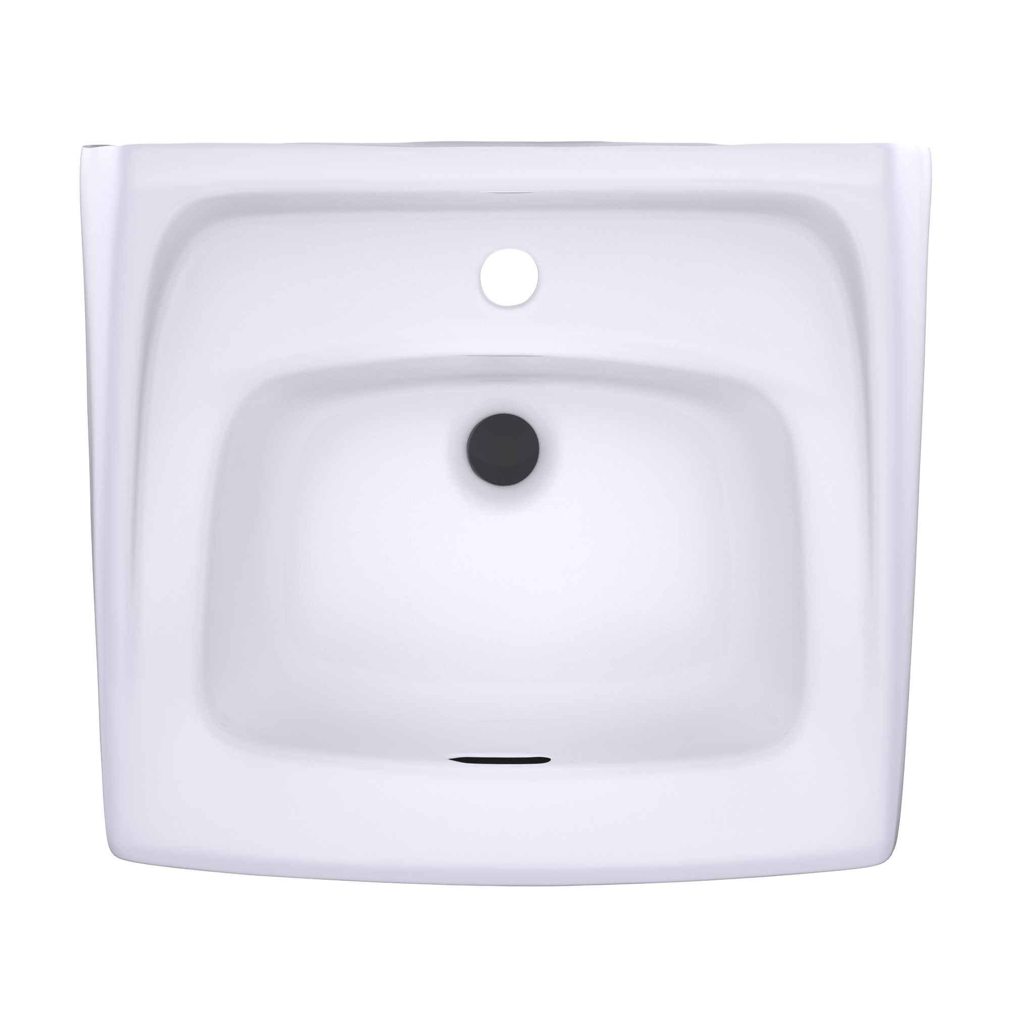TOTO Commercial 20 7/8" x 18" Rectangle Wallmount Vitreous China Bathroom Sink, ADA Compliant, Cotton White, Single Faucet Hole, LT307#01