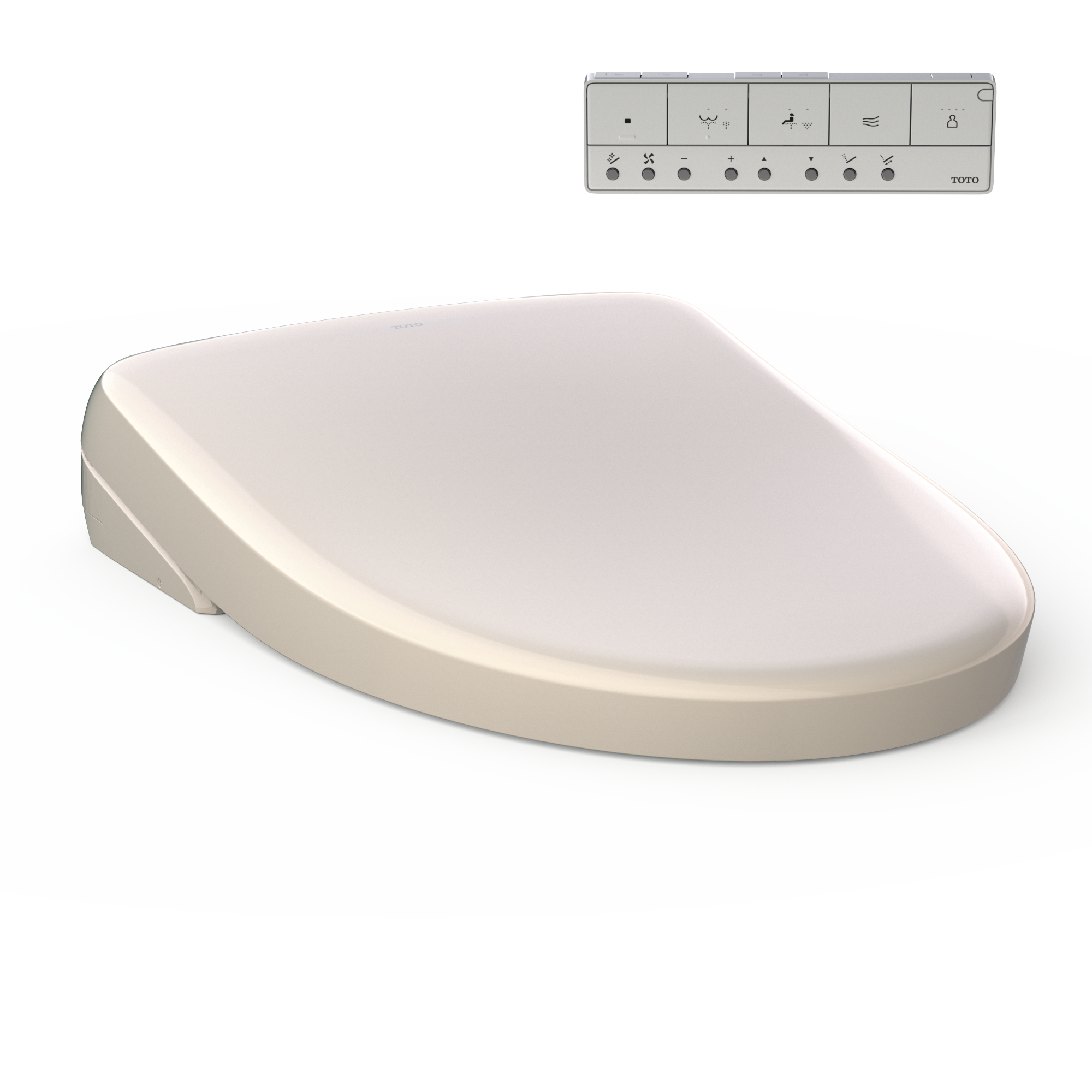 TOTO S7 WASHLET Electronic Bidet Toilet Seat with EWATER+ Bowl and Wand Cleaning, Contemporary Lid, Elongated, Sedona Beige, Plastic, SW4726#12