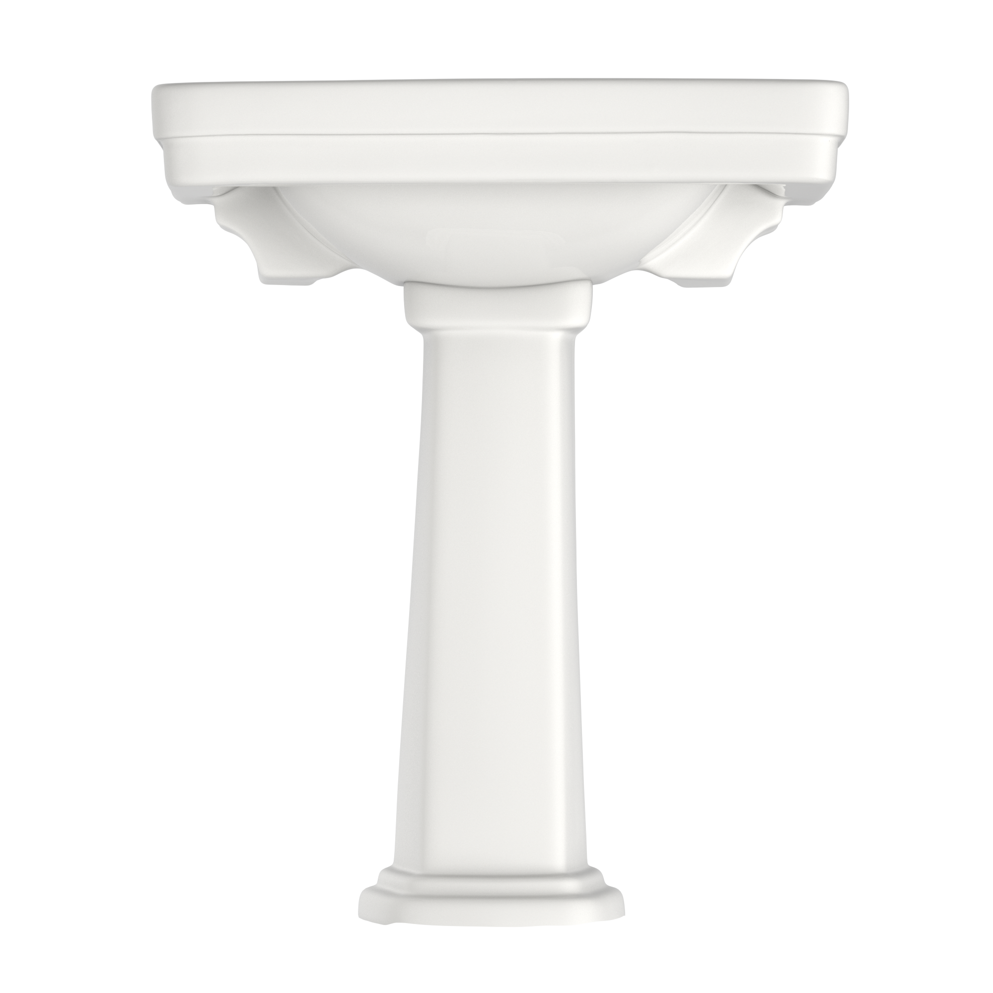 TOTO Promenade 27-1/2" x 22-1/4" Rectangular Pedestal Bathroom Sink for 8 inch Center Faucets, Colonial White, Vitreous China, LPT530.8N#11
