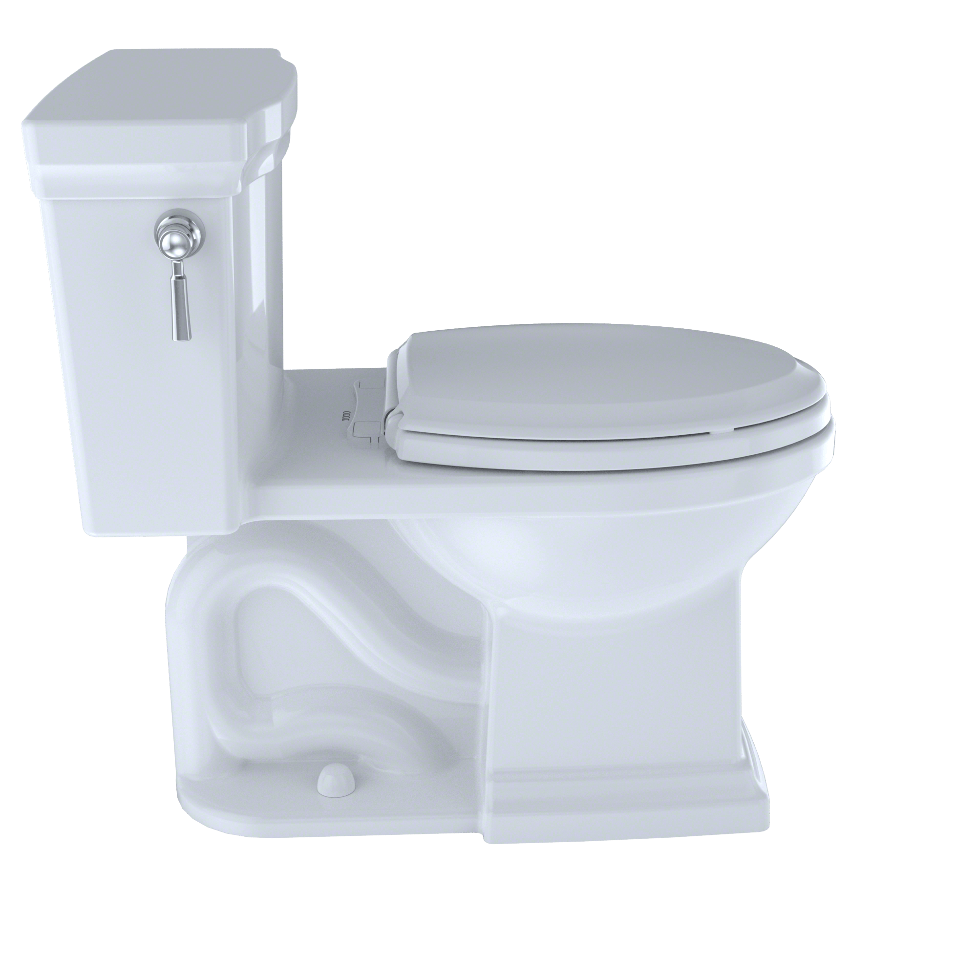 Alternate Image for TOTO Promenade II One-Piece Elongated 1.28 GPF Universal Height Toilet with CEFIONTECT, Bone, Vitreous China, MS814224CEFG#03