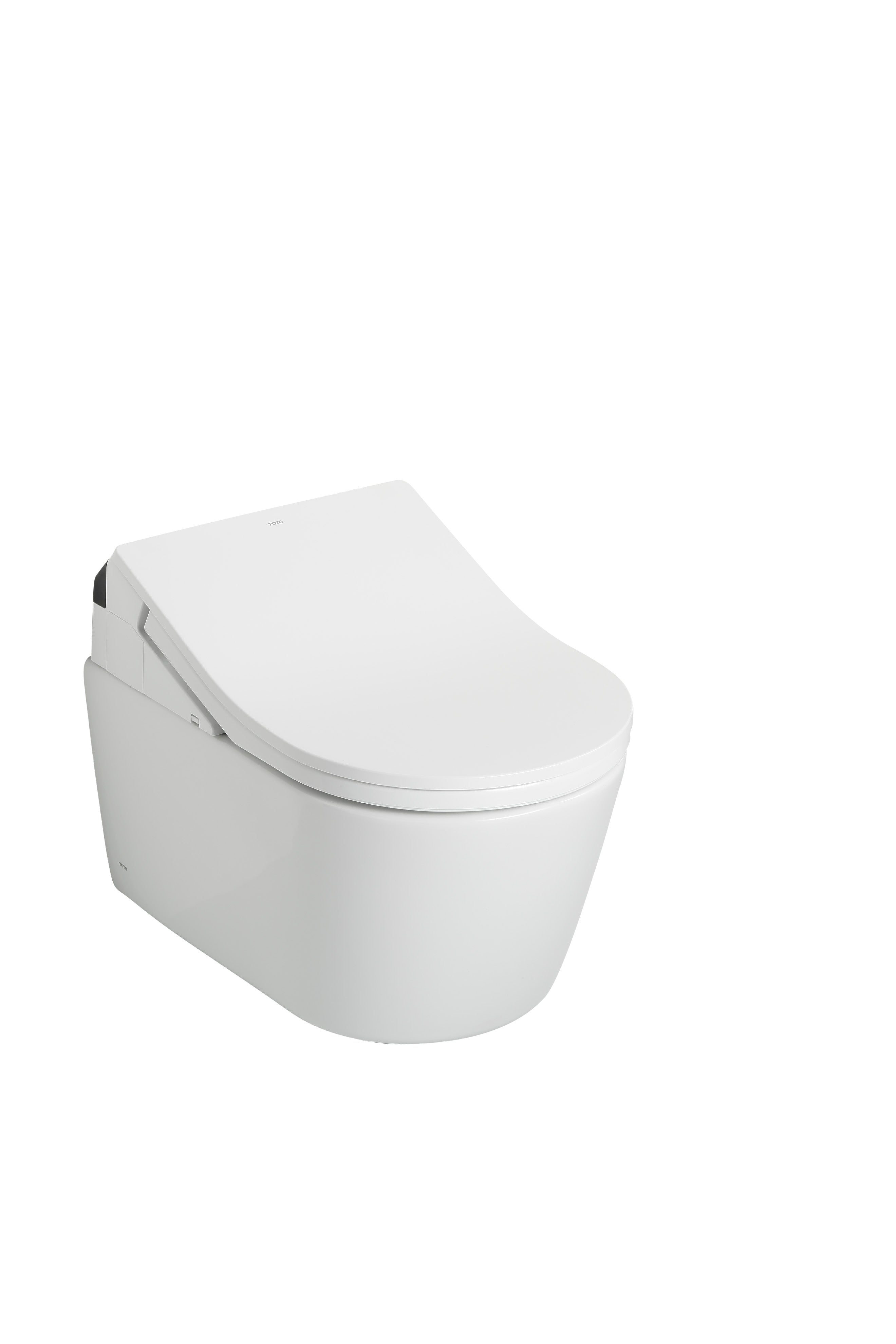 Alternate Image for TOTO WASHLET+ RP Wall-Hung D-Shape Toilet with RX Bidet Seat and DuoFit In-Wall 1.28 and 0.9 GPF Auto Dual-Flush Tank System, Matte Silver, Vitreous China|Steel|Plastic, CWT4474047CMFGA#MS