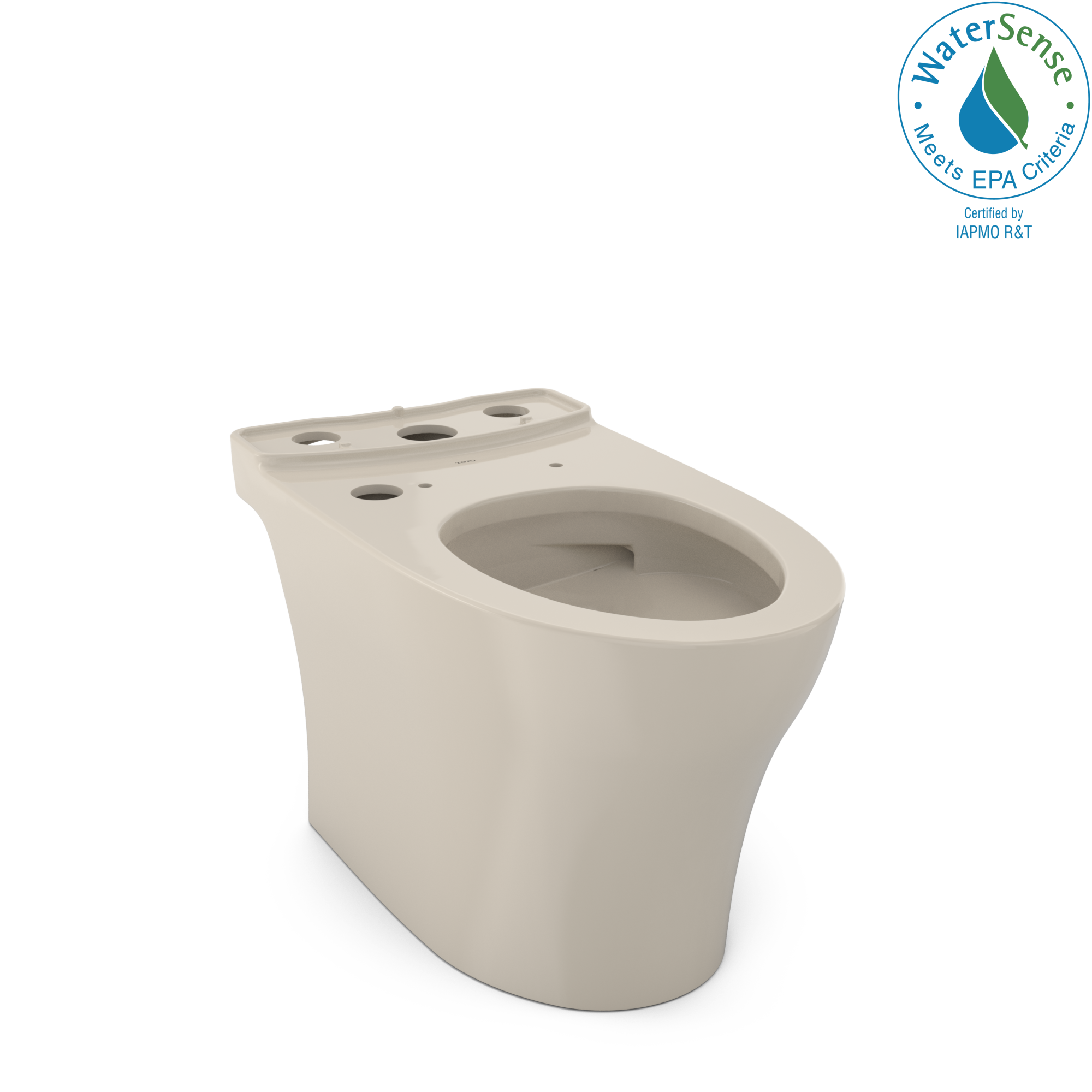 TOTO Aquia IV WASHLET+ Elongated Skirted Toilet Bowl with CEFIONTECT, Bone, Vitreous China, CT446CEGNT40#03