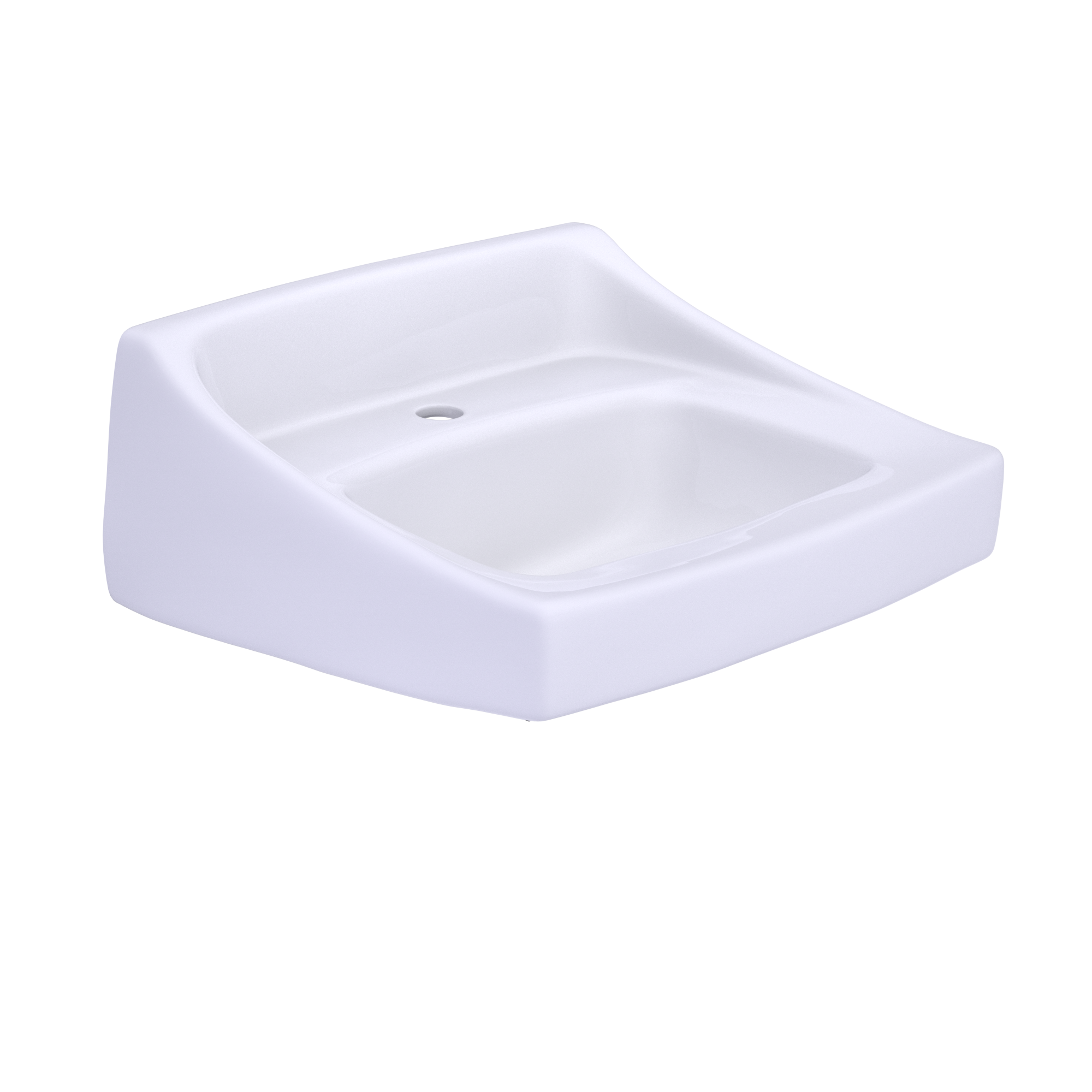TOTO Commercial Wall-Mount Bathroom Sink for Single Hole Faucets, Cotton White, LT307#01