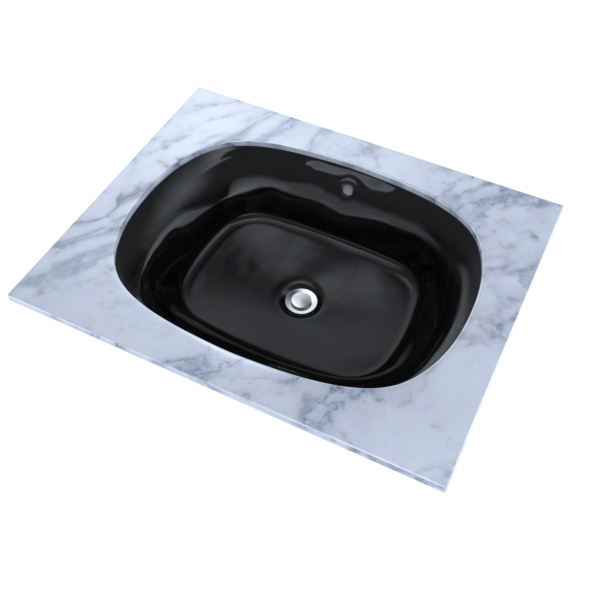 Alternate Image for TOTO Maris 20-5/16" x 15-9/16" Oval Undermount Bathroom Sink, Ebony, Vitreous China, LT481#51