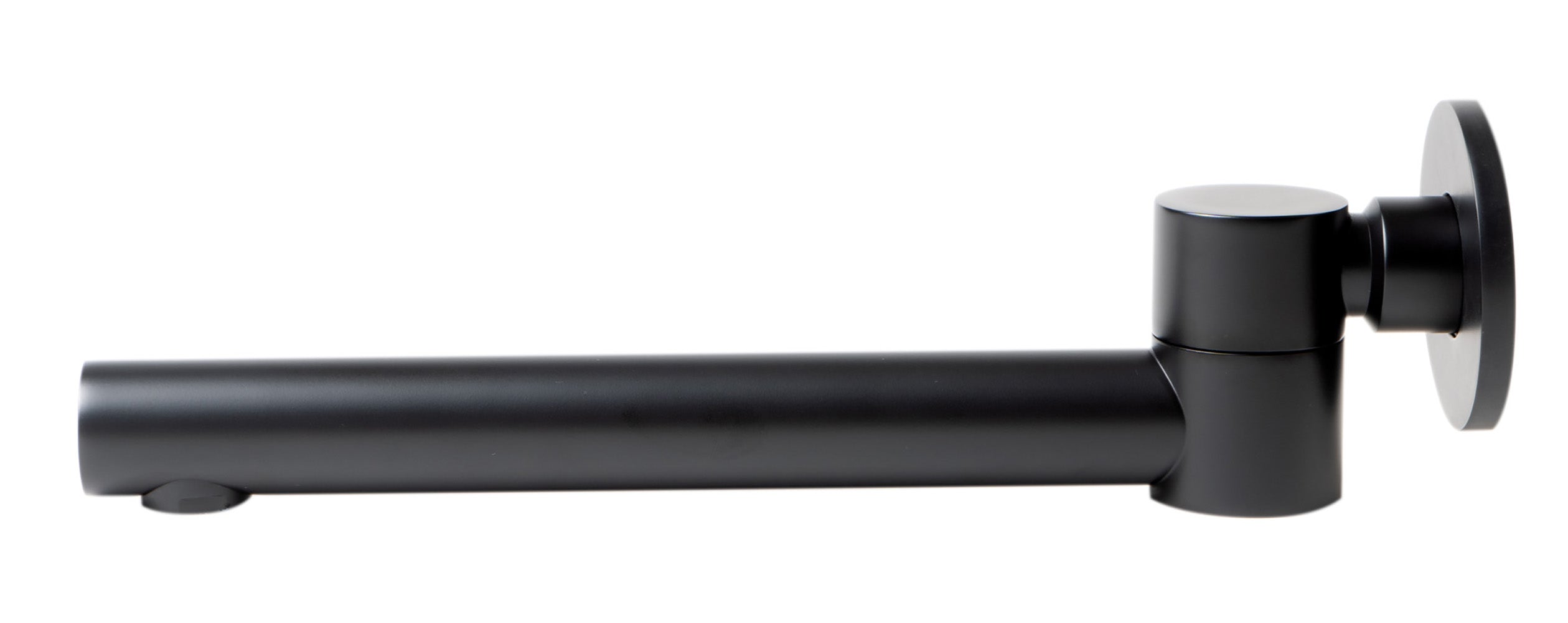 Alternate Image for ALFI brand Brass, AB6601-BM Black Matte Round Foldable Tub Spout