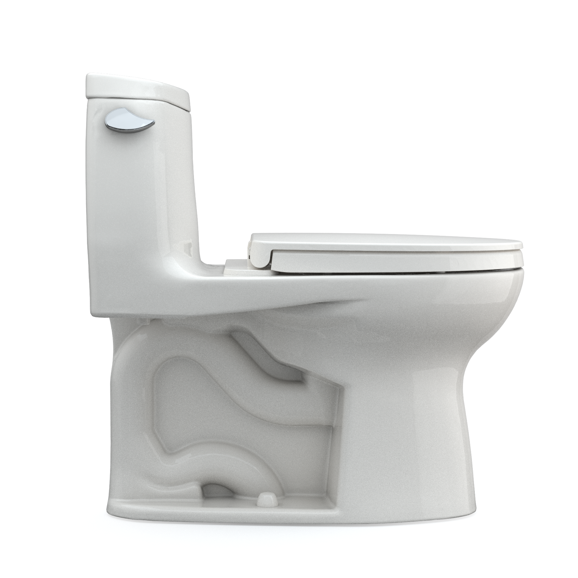 Alternate Image for TOTO UltraMax II One-Piece Elongated 1.28 GPF Universal Height Toilet with CEFIONTECT and SS124 SoftClose Seat, WASHLET+ Ready, Colonial White, Vitreous China|Plastic, MS604124CEFG#11