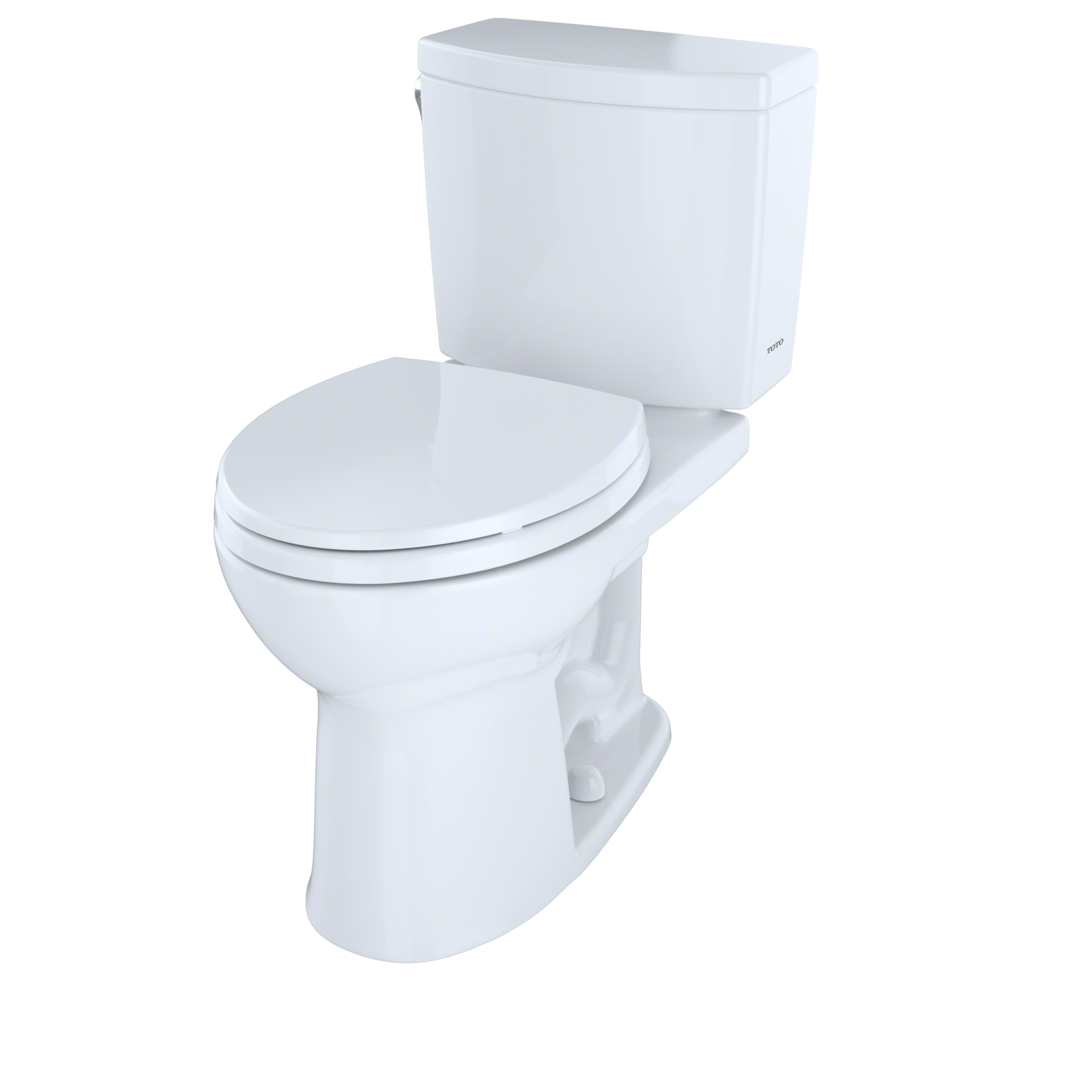 Alternate Image for TOTO Drake II 1G Two-Piece Round 1.0 GPF Universal Height Toilet, Ebony, Vitreous China, CST453CUF#51