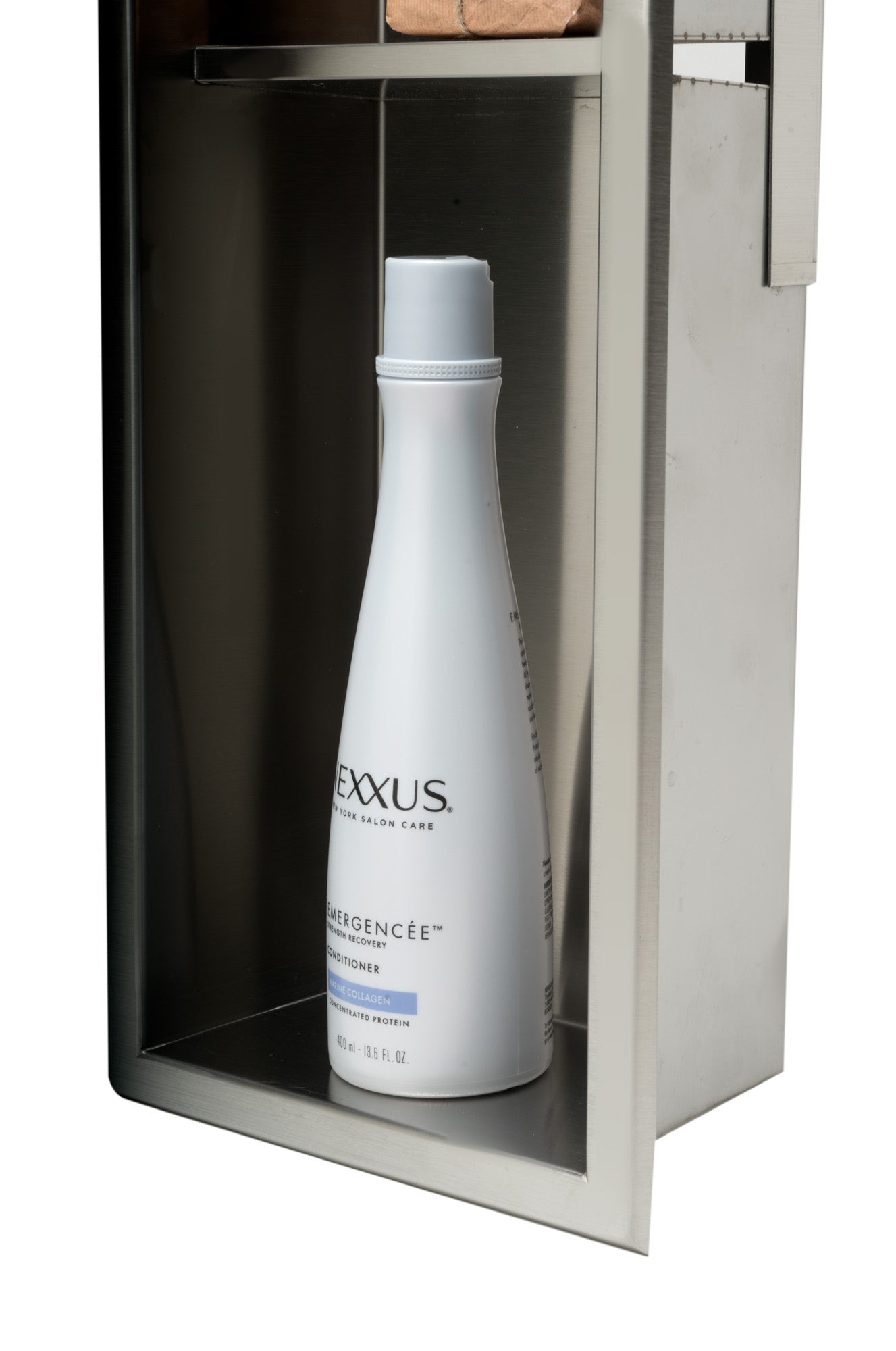 Alternate Image for ALFI brand ABN0836-BSS 8 x 36 Brushed Stainless Steel Vertical Triple Shelf Bath Shower Niche, 20 Gauge