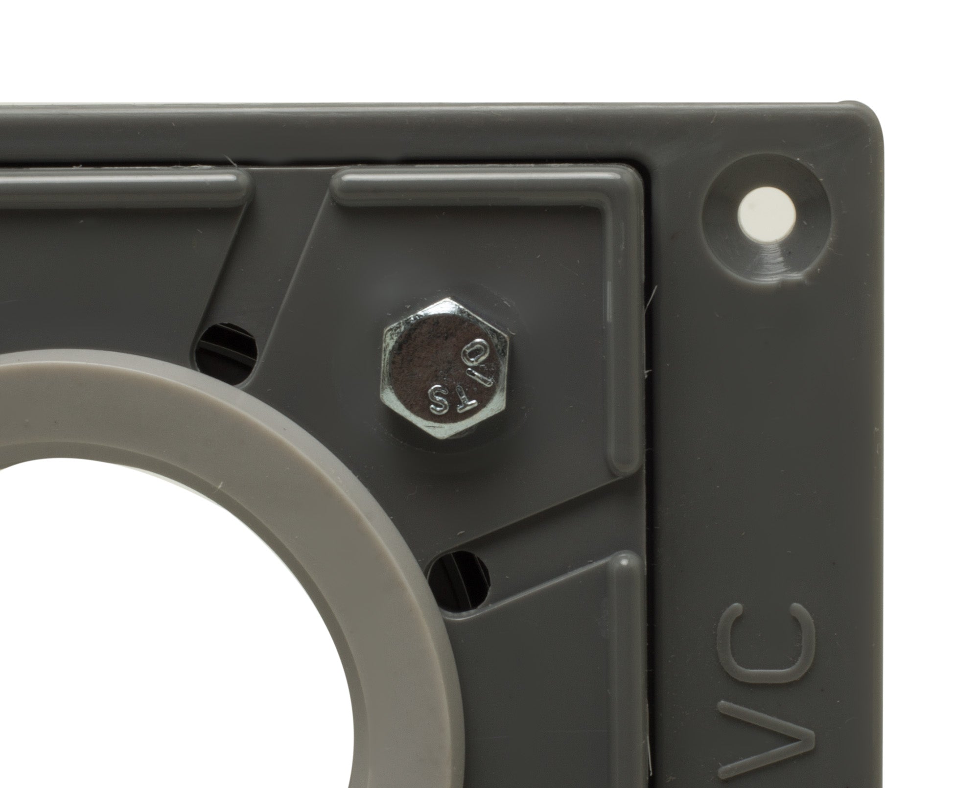 Alternate Image for ALFI brand ABDB55 PVC Shower Drain Base with Rubber Fitting, Gray