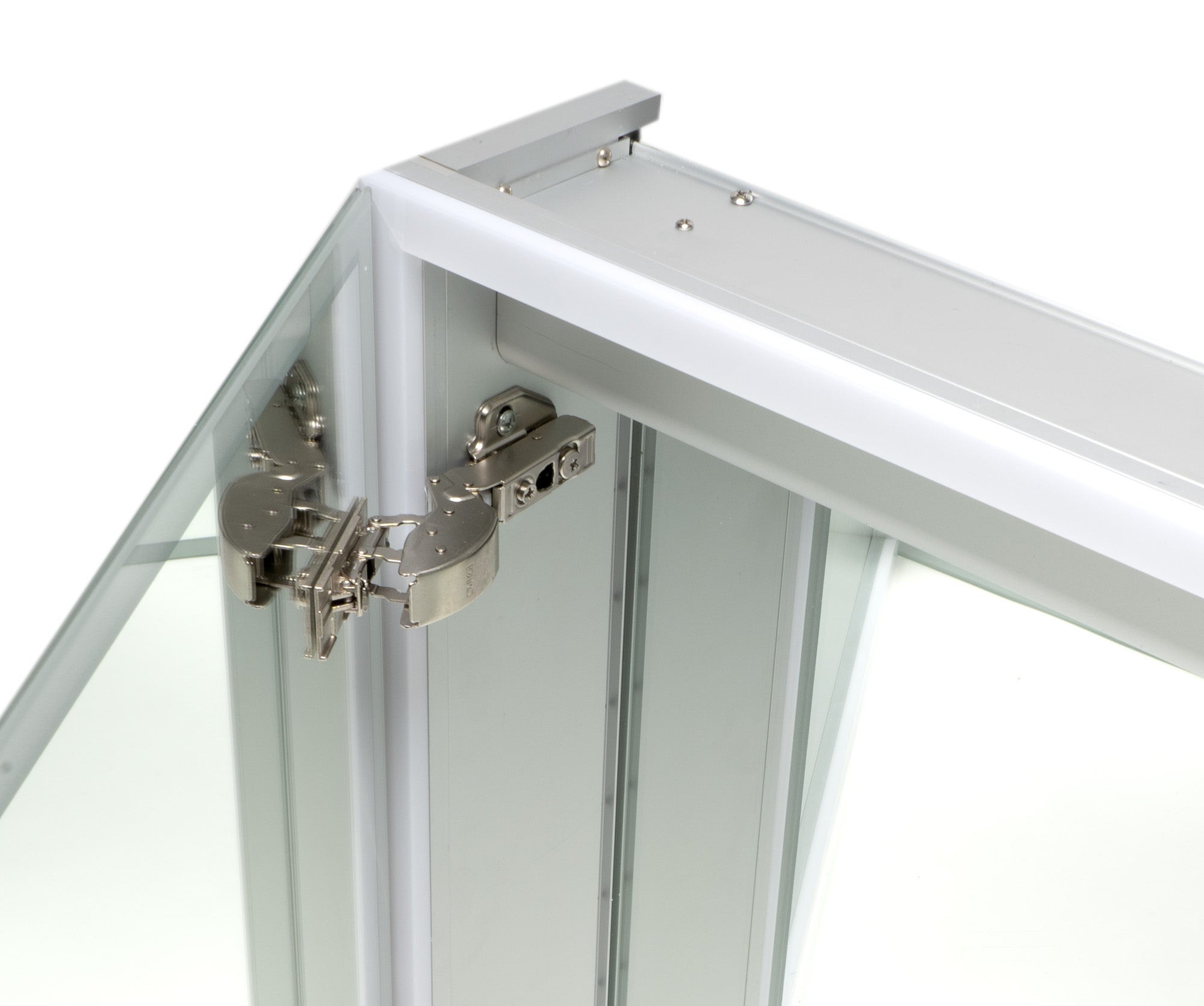 Alternate Image for ALFI brand ABMC3630 36" x 30" Double Door LED Light Medicine Cabinet, Aluminum, Gray