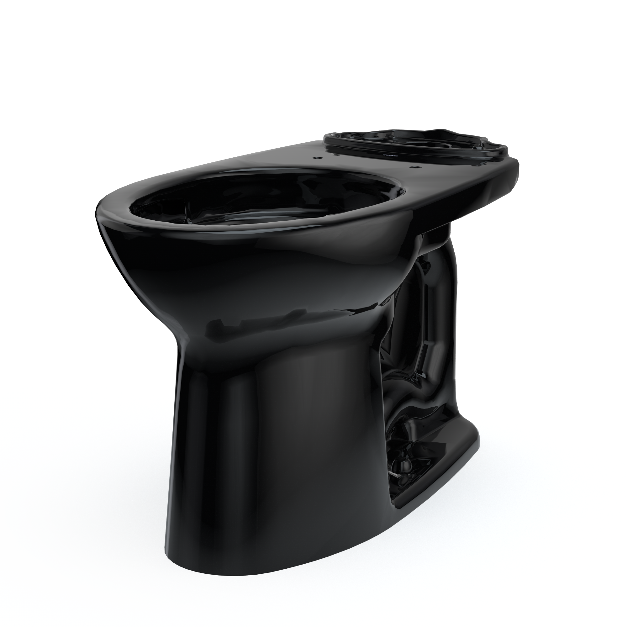 Alternate Image for TOTO Drake Elongated Universal Height Universal Height TORNADO FLUSH Toilet Bowl, Ebony, Vitreous China, C776CEF#51