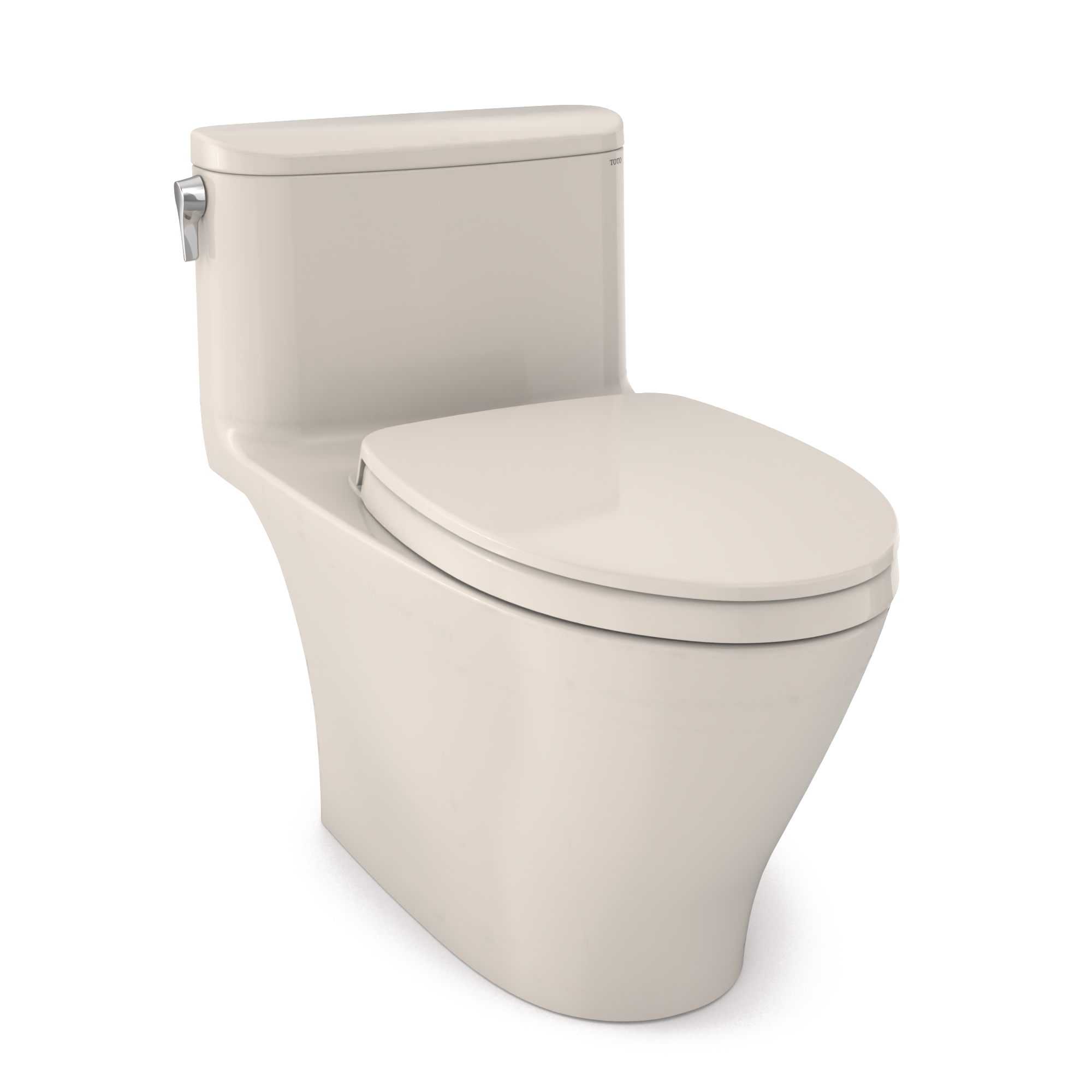Alternate Image for TOTO Nexus 1G One-Piece Elongated 1.0 GPF Universal Height Toilet with CEFIONTECT and SS124 SoftClose Seat, WASHLET+ Ready, Sedona Beige, Vitreous China, MS642124CUFG#12