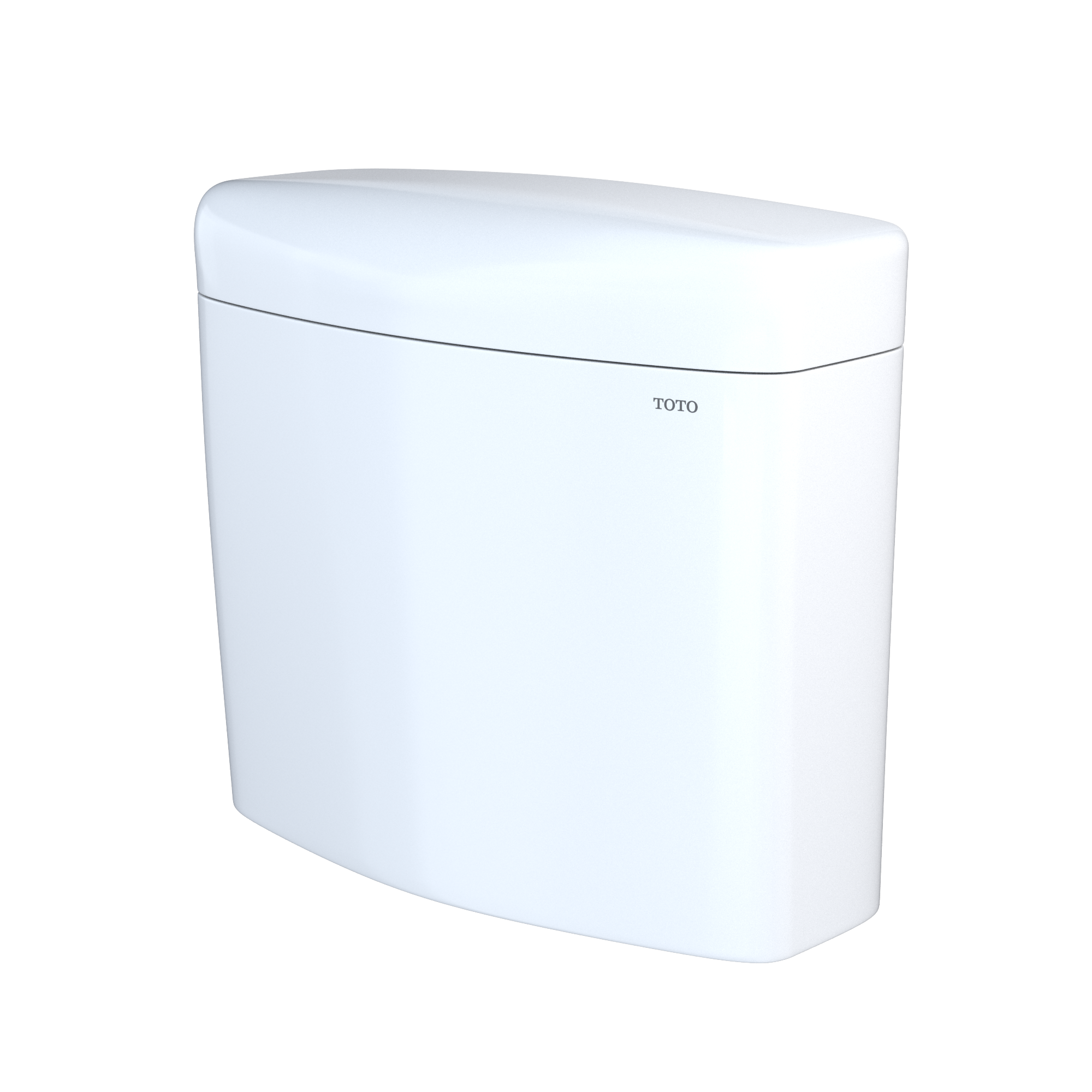Alternate Image for TOTO Aquia IV Cube Dual Flush 1.28 and 0.9 GPF Toilet Tank Only with WASHLET+ Auto Flush Compatibility, Cotton White, Vitreous China, ST436EMNA#01